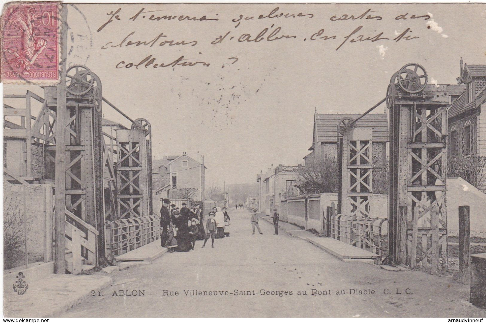 94-ABLON RUE VILLENEUVE SAINT GEORGES AU PONT DU DIABLE - Ablon Sur Seine