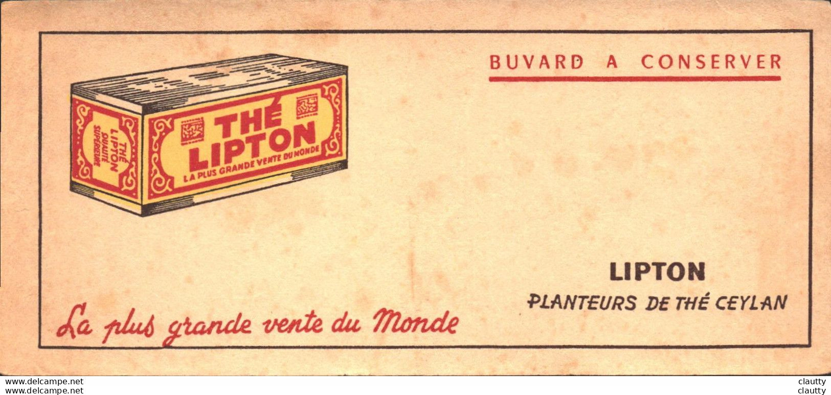Buvard  Thé Lipton , Planteurs De Thé Ceylan - Kaffee & Tee