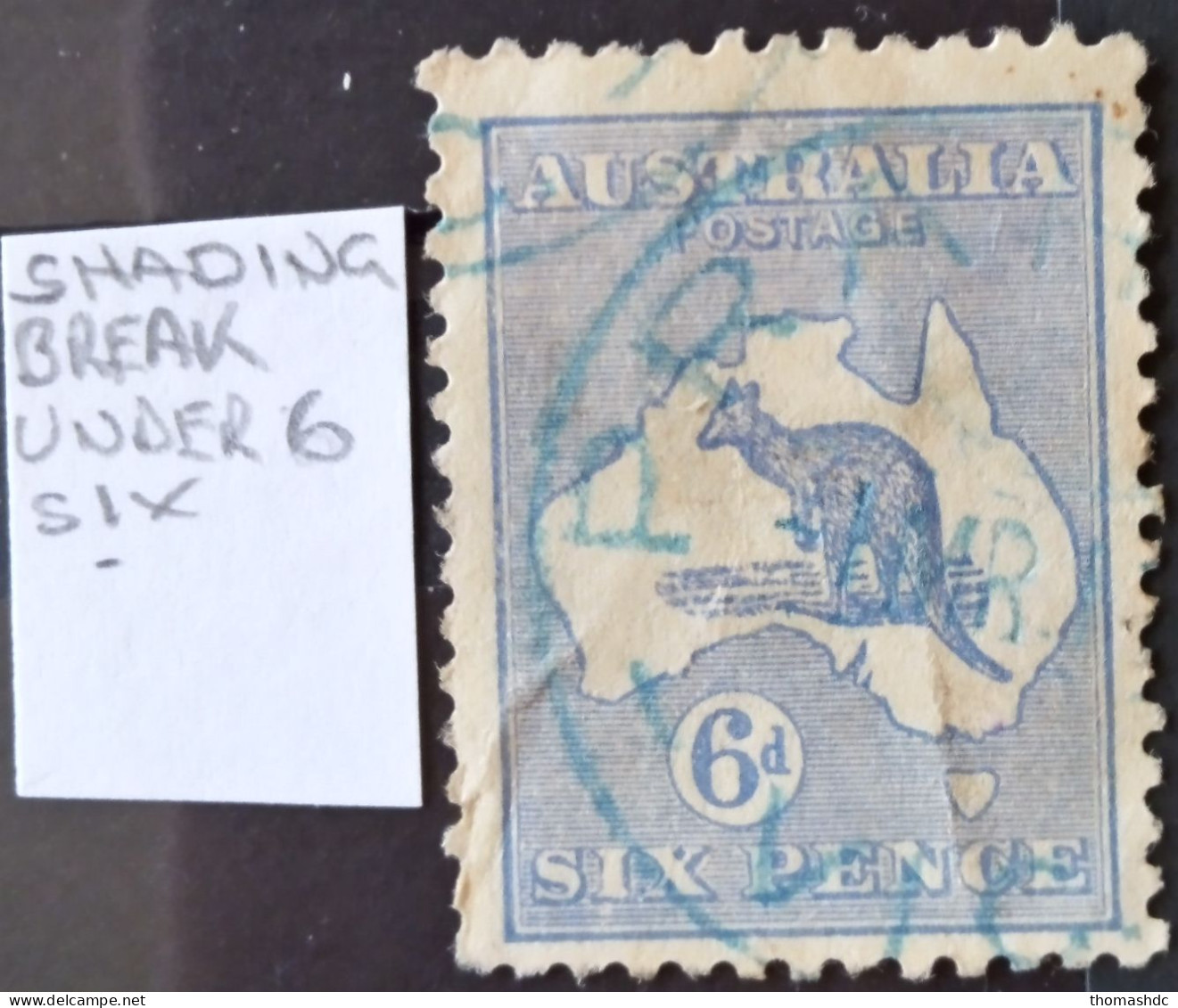 1915 6d Ultramarine 3rd Wmk Die Il SG 38 BW 19 Unlisted Var - Used Stamps