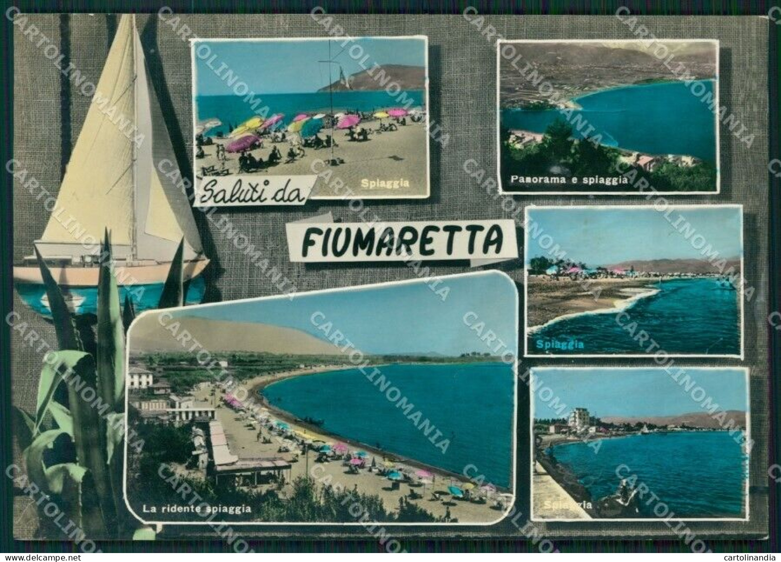 La Spezia Ameglia Fiumaretta Saluti Da Foto FG Cartolina ZK4065 - La Spezia