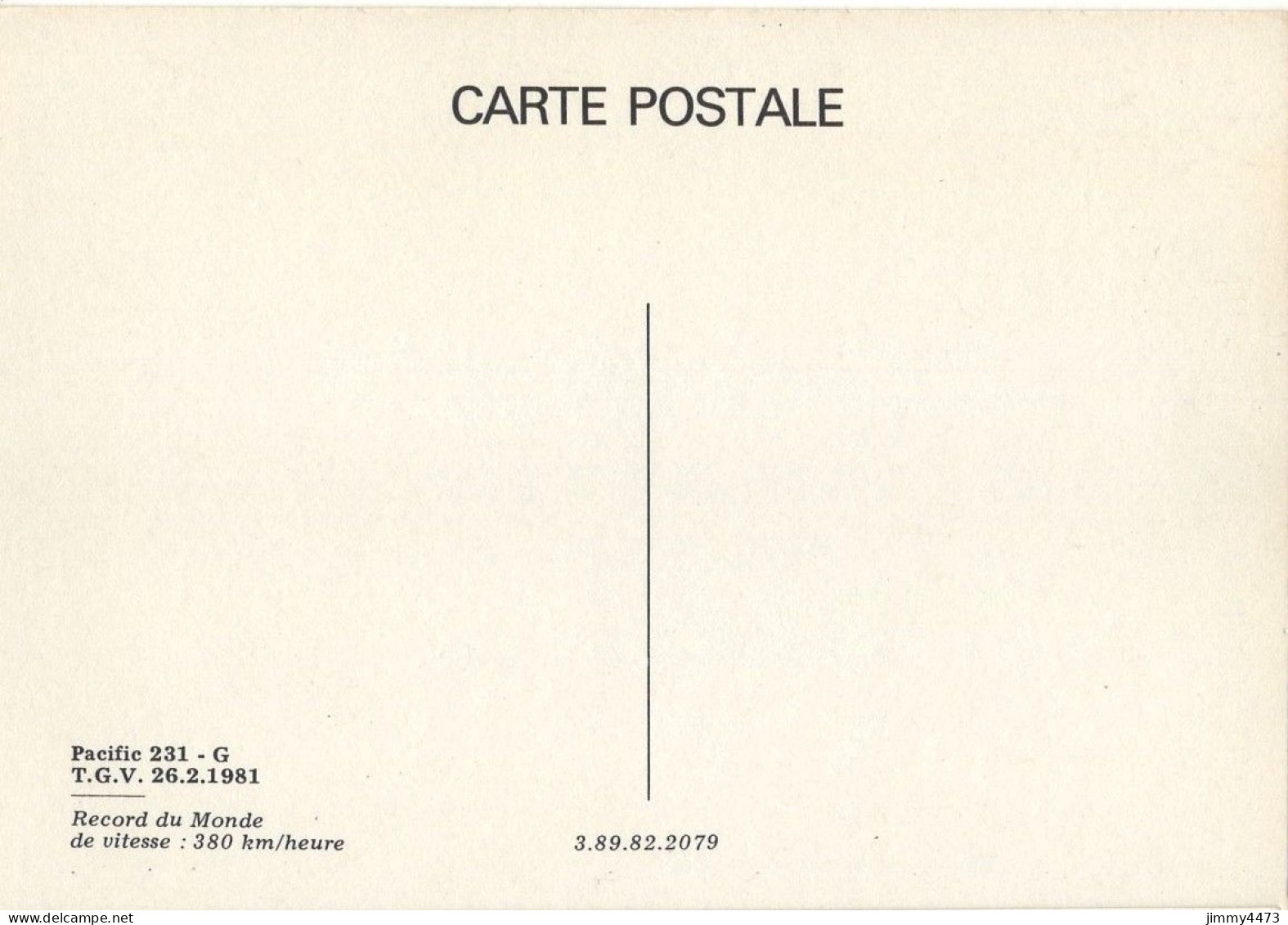 CPM - TROUVILLE-DEAUVILLE - Intérieur De La Gare S.N.C.F. - Pacific 231-G. - T.G.V. 26.2.1981 - Phot. CIM - Stations - Met Treinen