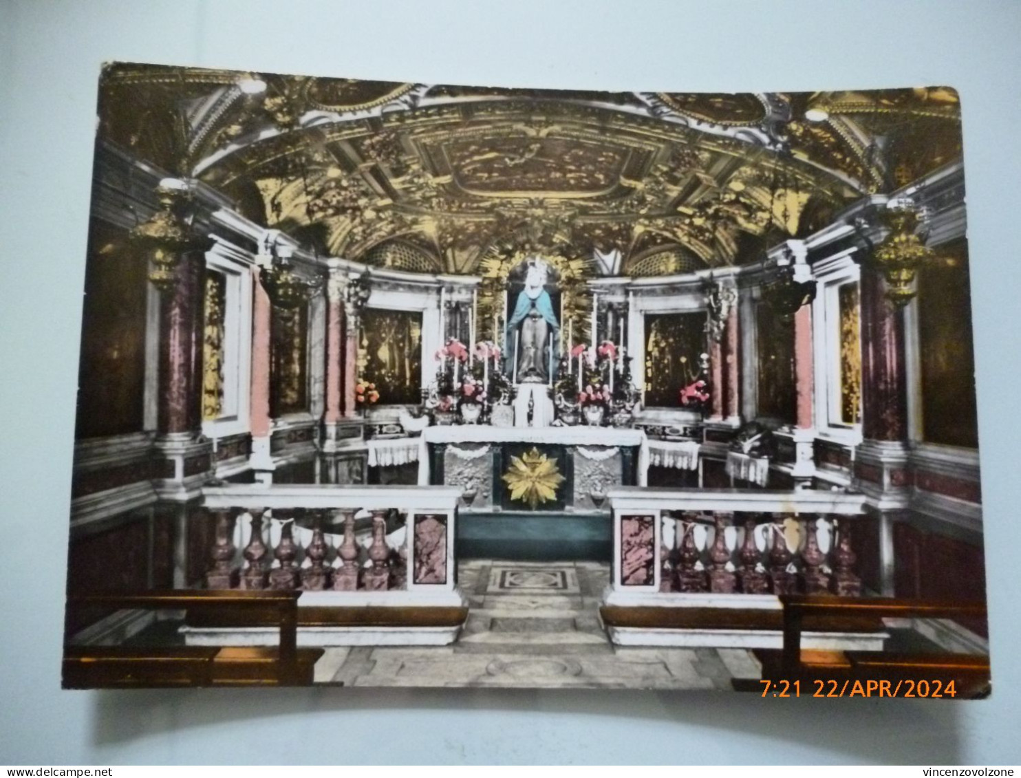 Cartolina Viaggiata "Interno SANTUARIO DI SAVONA La Cripta" 1963 - Savona