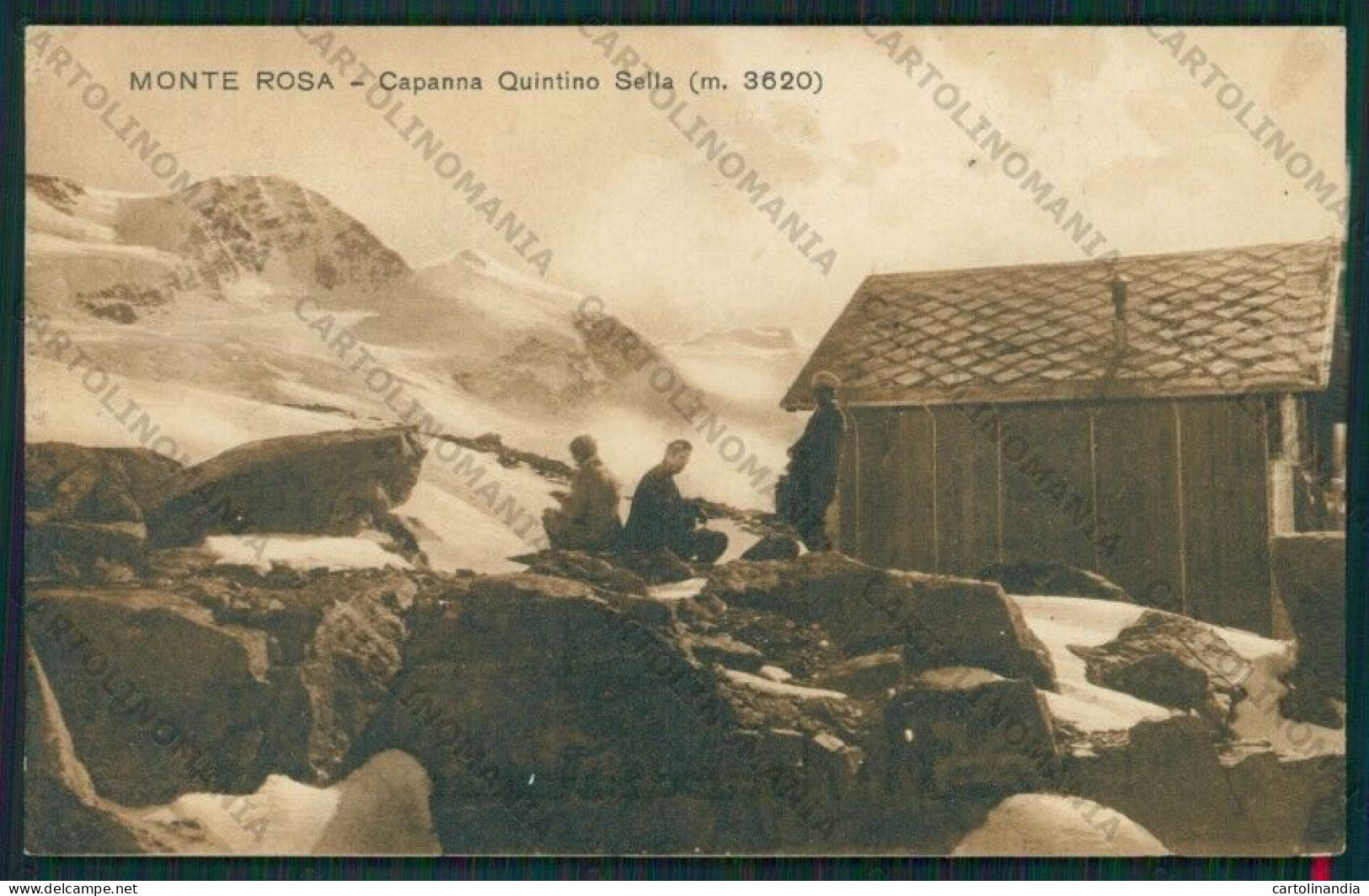 Aosta Capanna Quintino Sella Monte Rosa Cartolina ZC6429 - Aosta