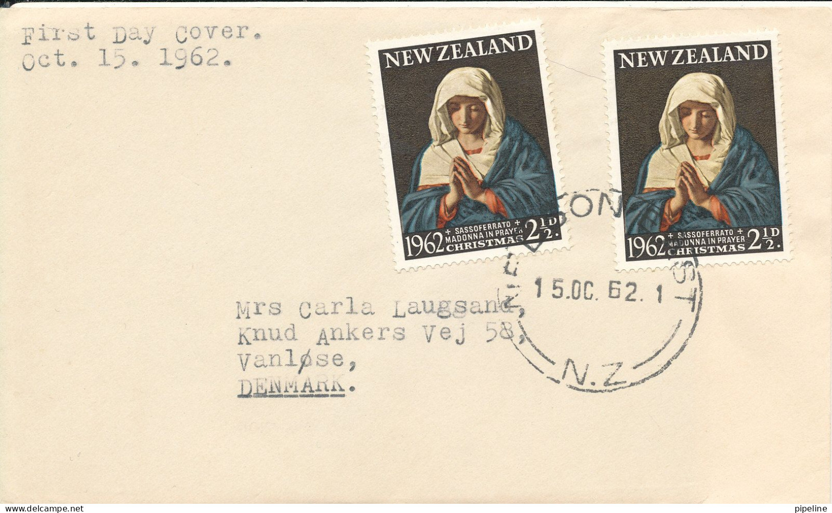 New Zealand FDC 15-10-1962 Health Stamps Complete Set Of 2 With Cachet - FDC