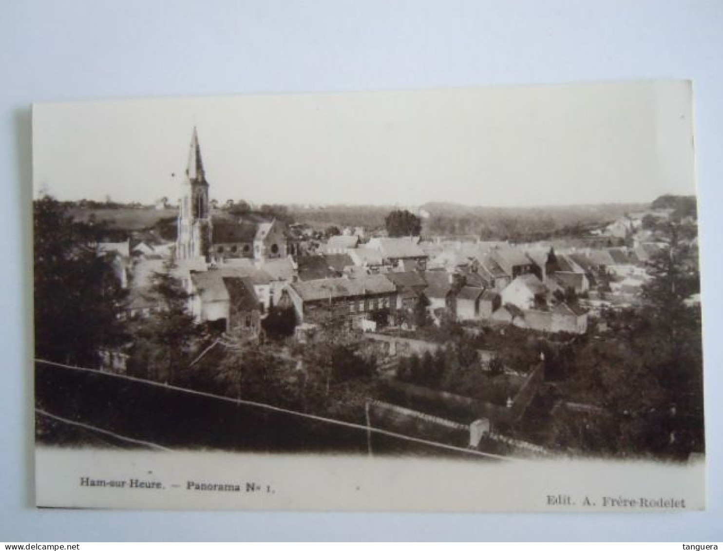 Ham-sur-Heure Panorama 1 Edit. A. Frère-Rodelet Photo Veritable Form. 9,2 X 14,8 Cm (701) - Ham-sur-Heure-Nalinnes