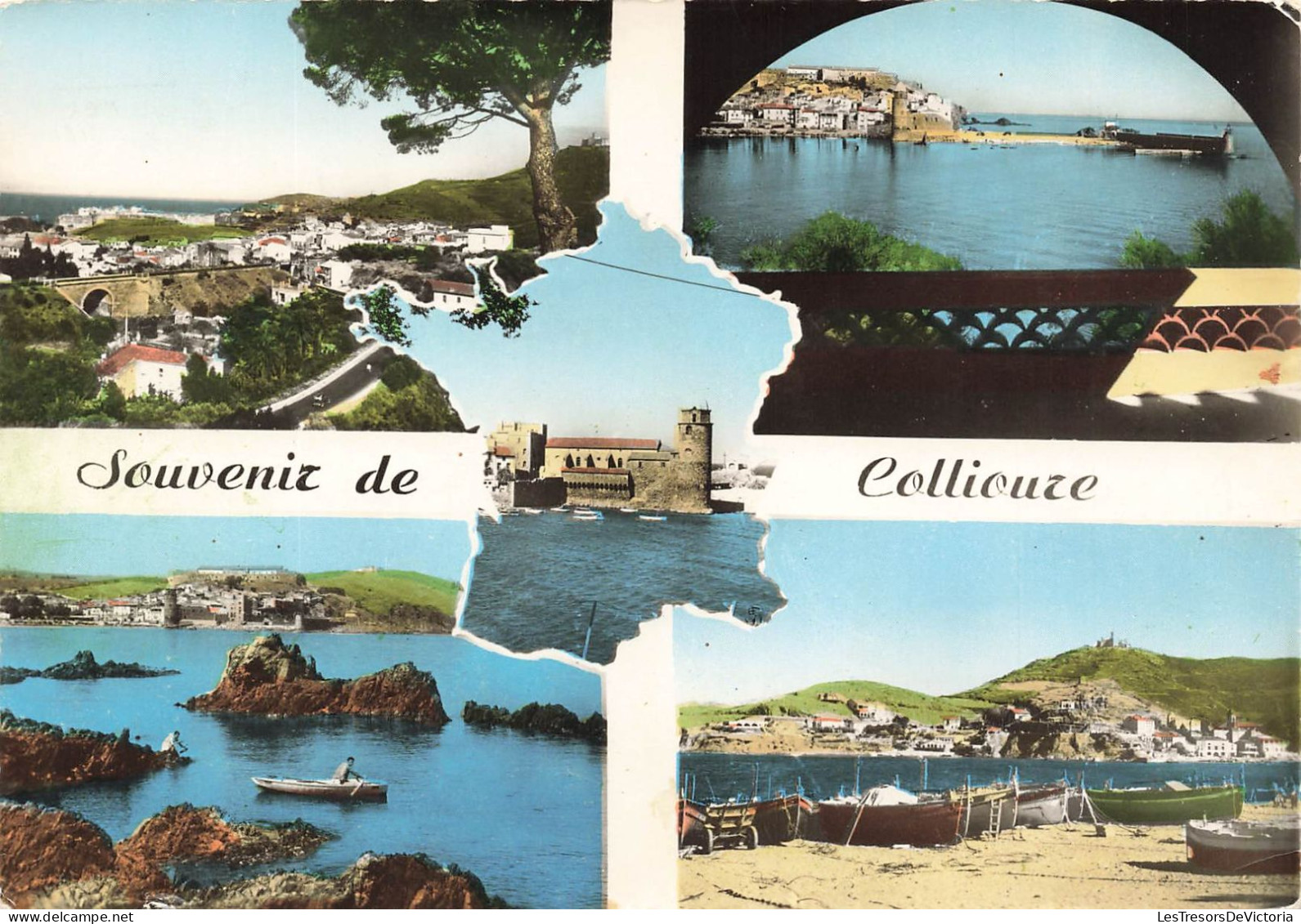 FRANCE - Collioure (PO) - Multi-vues Sur Les Différents Endroits - Souvenir De Collioure - Carte Postale Ancienne - Collioure