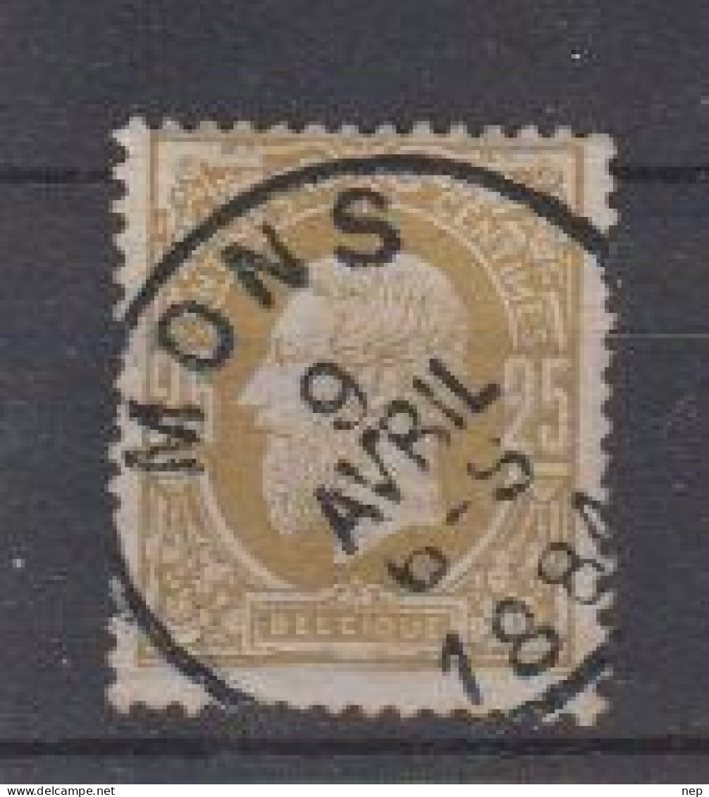 BELGIË - OBP - 1869/83 - Nr 32 - T0 (MONS) - Coba + 1.00 € - 1869-1883 Leopold II.