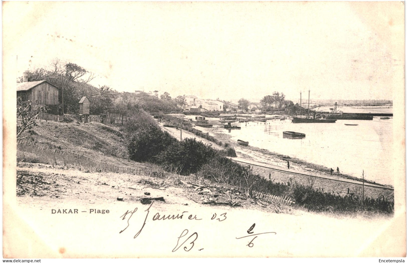 CPA Carte Postale Sénégal Dakar Plage  1903  VM79885ok - Senegal