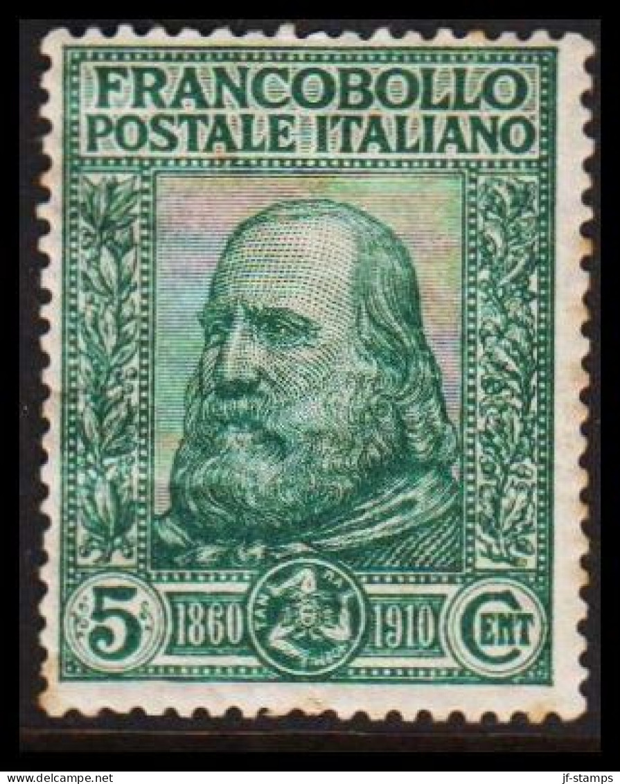 1910. ITALIA.  GARIBALDI 5 (+5) Cmi. Hinged. (Michel 95) - JF544890 - Nuovi