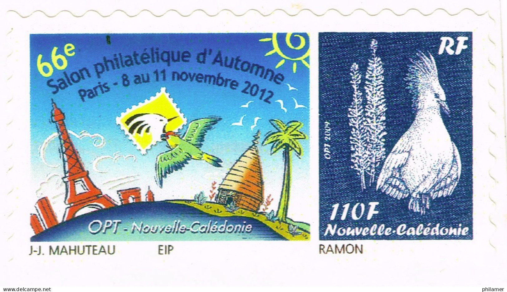 NOUVELLE CALEDONIE NEW CALEDONIA Timbre A Moi Personnalis Public YT 1187 TPNC18 Salon Paris 2012 Ramon Neuf B - Unused Stamps
