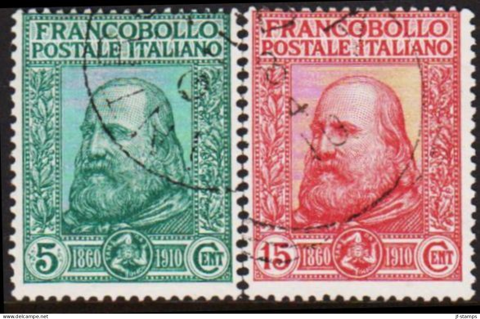 1910. ITALIA.  GARIBALDI In Complete Set. (MICHEL 95-96) - JF544891 - Used