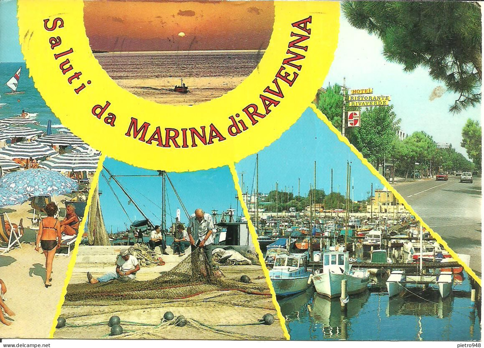 Marina Di Ravenna (Ravenna) Vedute: Porto, Pescatori E Scorci Panoramici, Panoramic Views, Vues Panoramique - Ravenna
