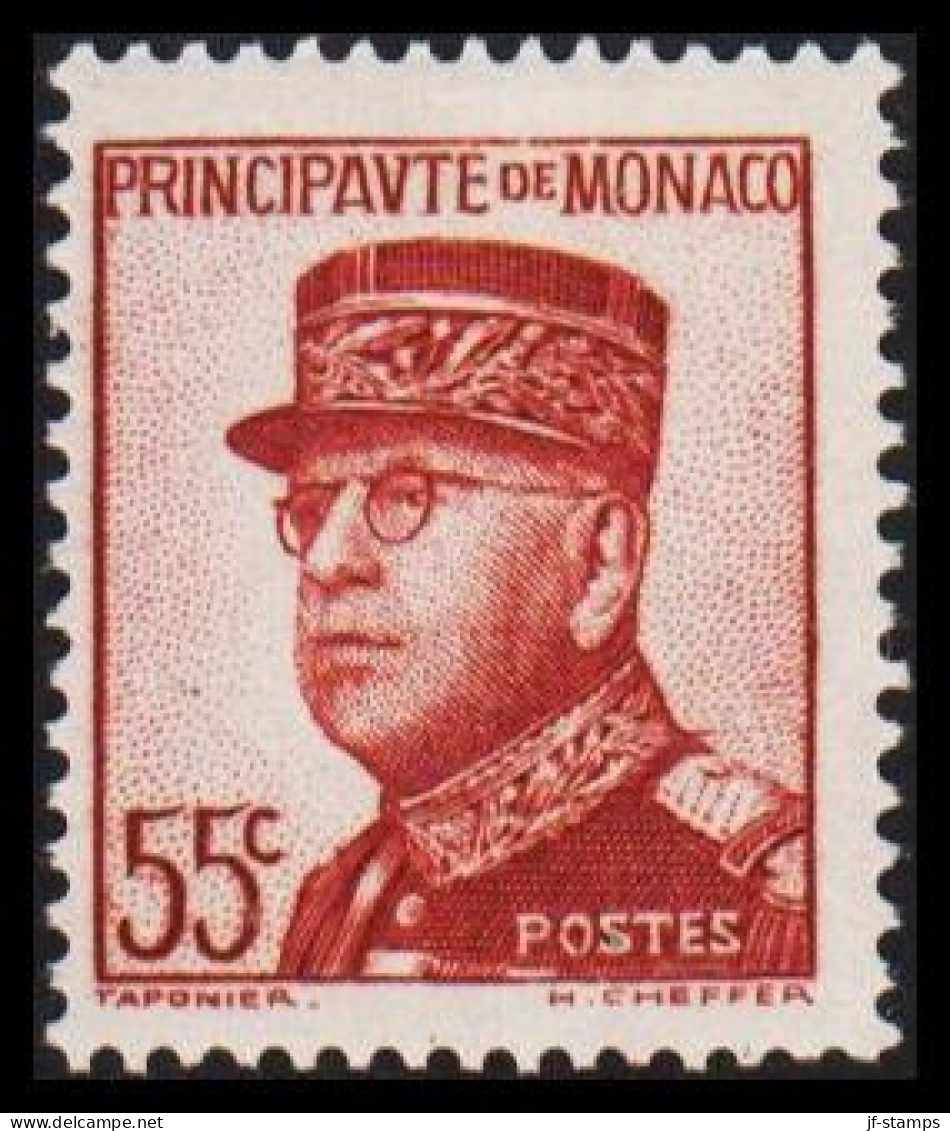 1939-1940. MONACO. Louis II. 55 C. Hinged. (Michel 170) - JF544905 - Unused Stamps