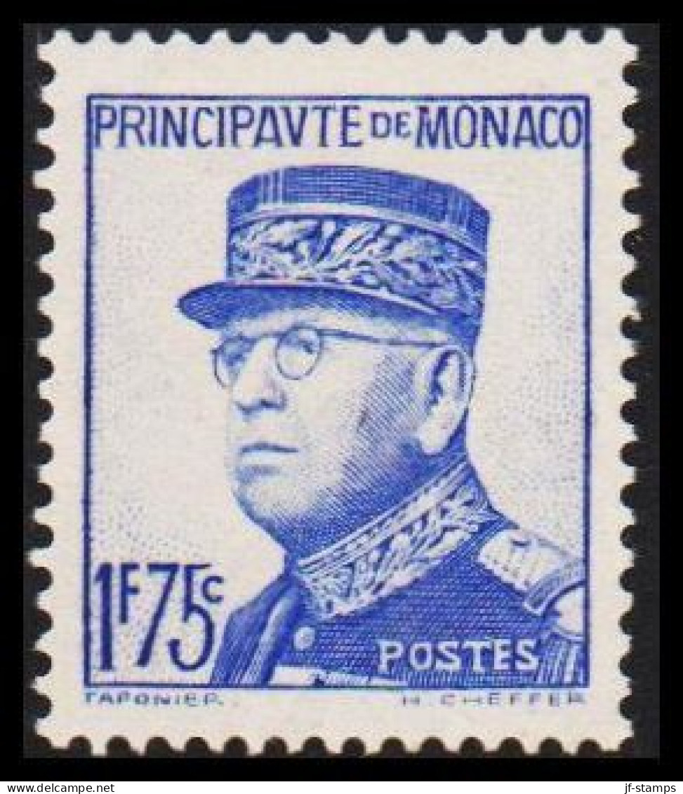 1939-1940. MONACO. Louis II. 1 F. 75 Hinged. (Michel 179) - JF544911 - Ongebruikt