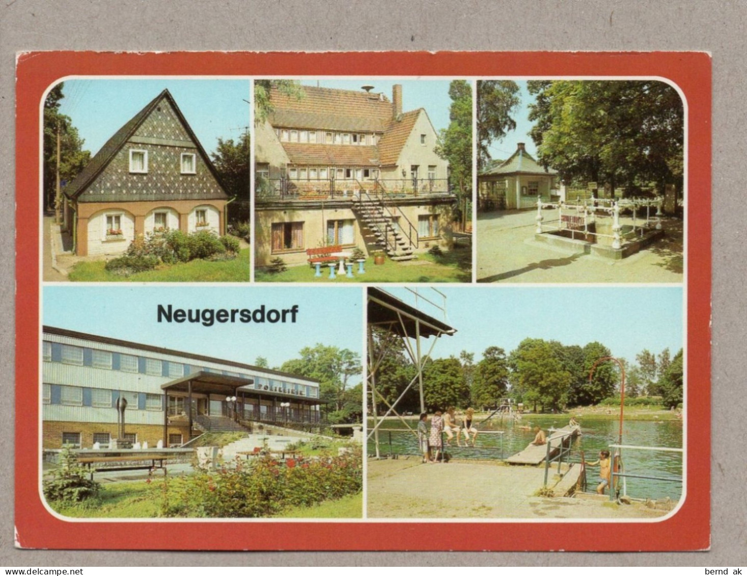 A0430} Deutschland (DDR-Zeit) : Neugersdorf (Stadt Ebersbach-Neugersdorf) - Spreequelle, Umgebindehaus, Volksbad - Neugersdorf