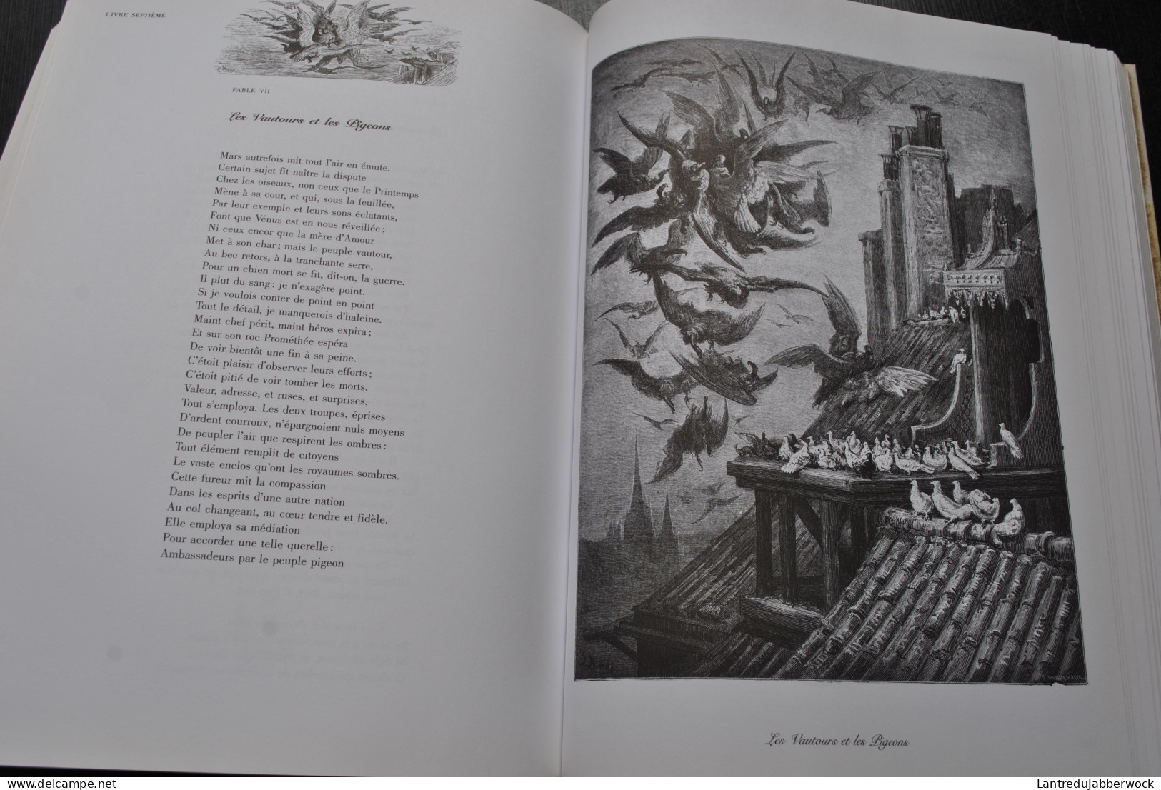 FABLES DE LA FONTAINE AVEC 320 ILLUSTRATIONS DE GUSTAVE DORE TEXTE INTEGRAL ILLUSTREES REPRODUCTIONS DE GRAVURES - Autori Francesi