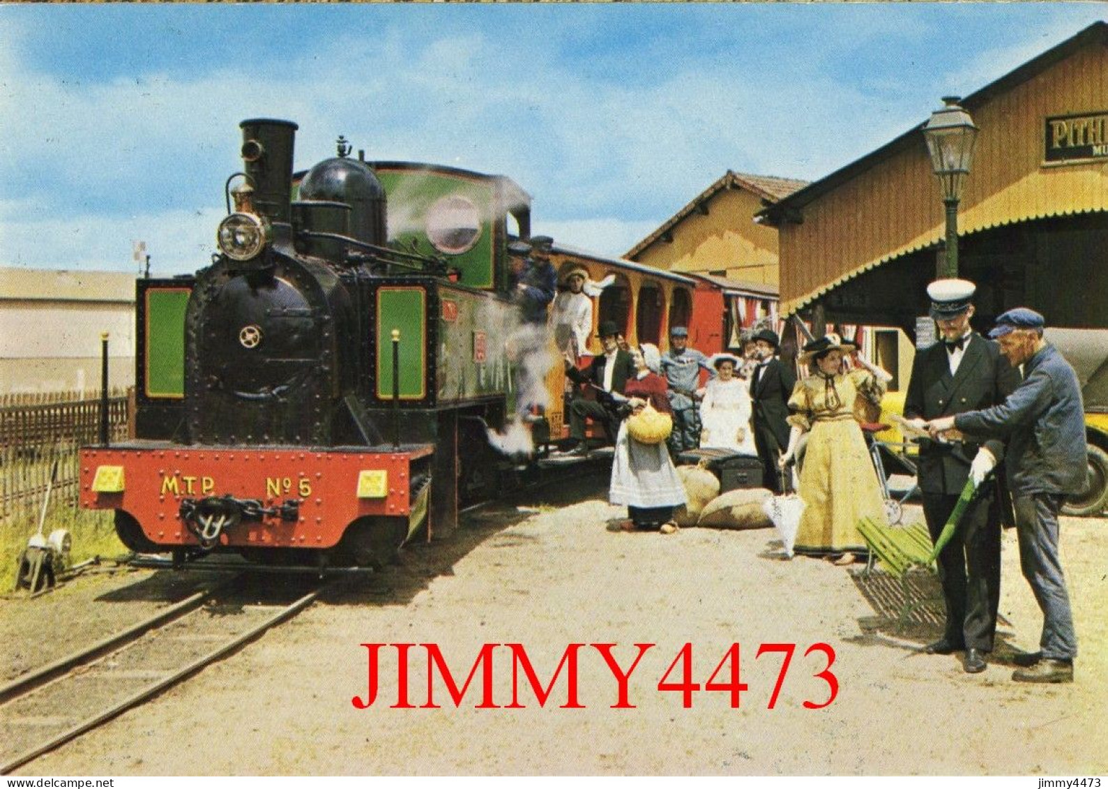 CPM - PITHIVIERS (Loiret) Le Tortillard En Gare - Locomotive 030T Le Minihic  N°02 - Edit. A.M.T.P.  Cliché Montgeron - Bahnhöfe Mit Zügen
