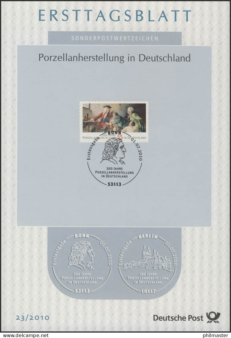 ETB 23/2010 Porzellanherstellung, Gemälde Paul Kießling - 2001-2010