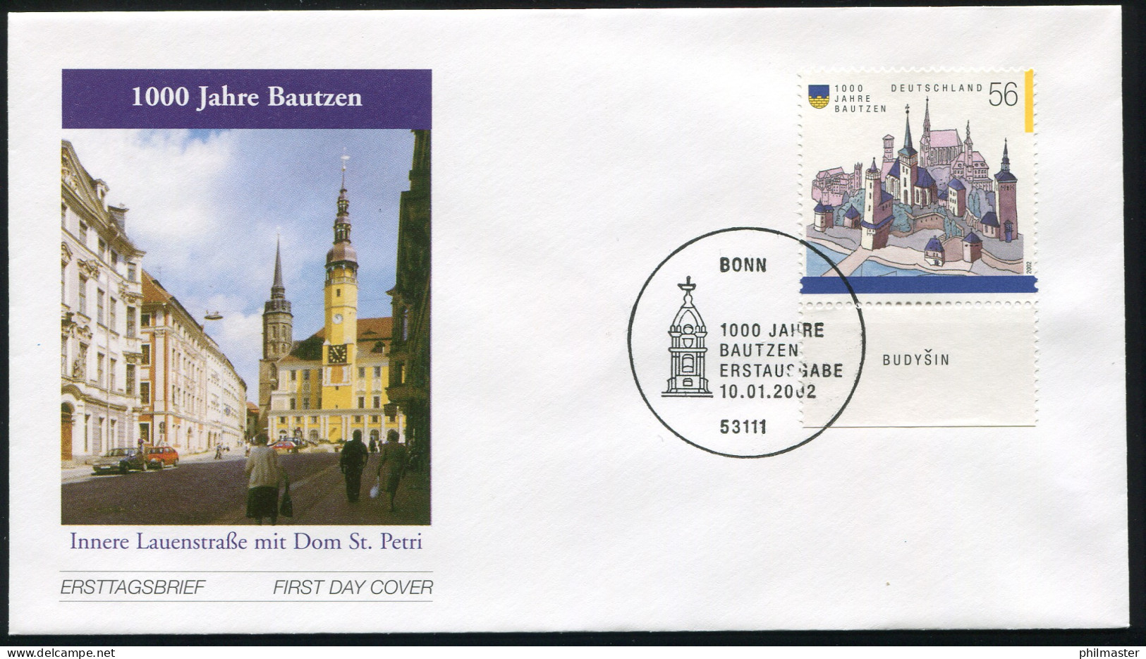 2232 Bautzen FDC Bonn - Storia Postale