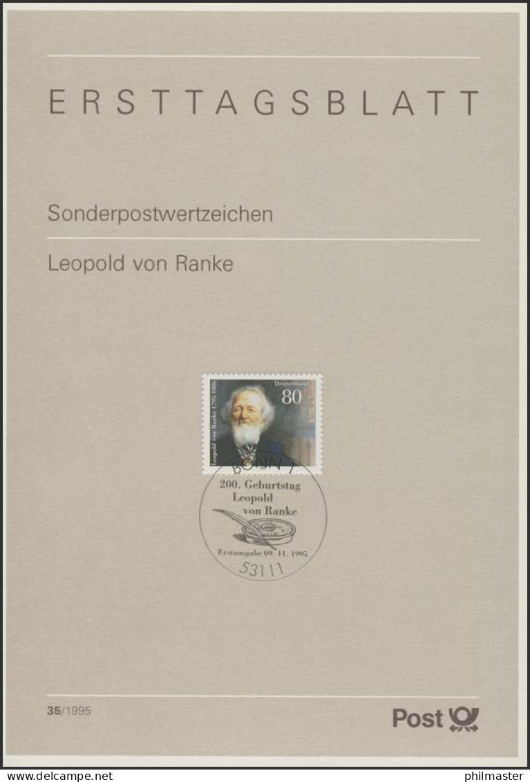 ETB 35/1995 - Leopold Von Ranke, Historiker - 1991-2000