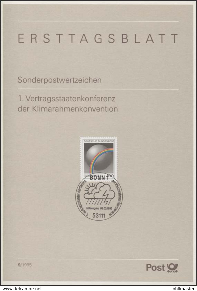 ETB 09/1995 - Klimarahmenkonvention, Regenbogen - 1991-2000