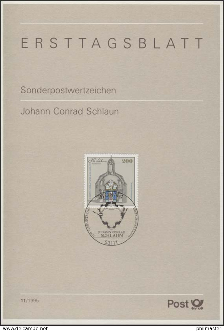 ETB 11/1995 - Johann Conrad Schlaun, Baumeister - 1991-2000