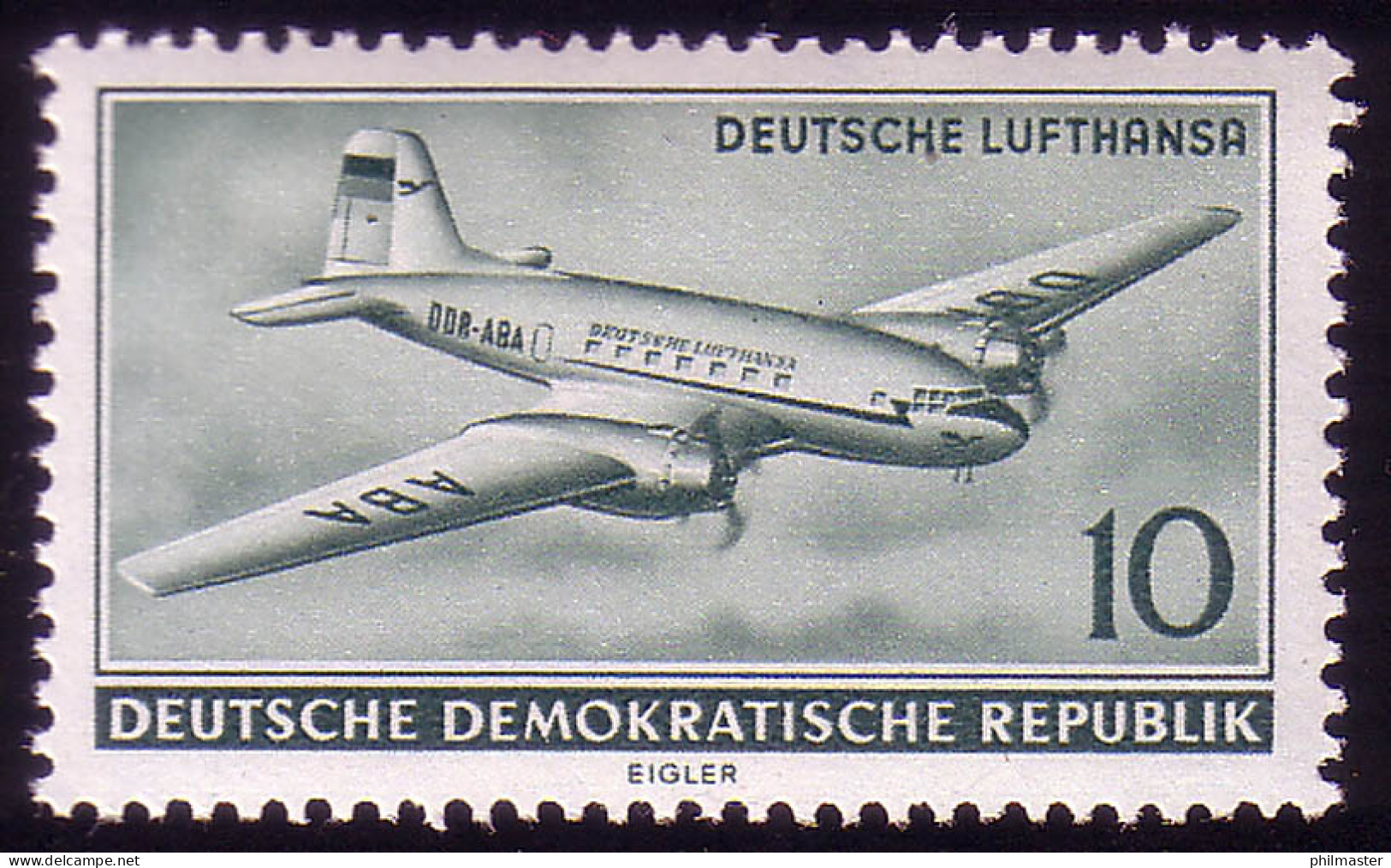 513 Luftverkehr 10 Pf ** Postfrisch - Unused Stamps