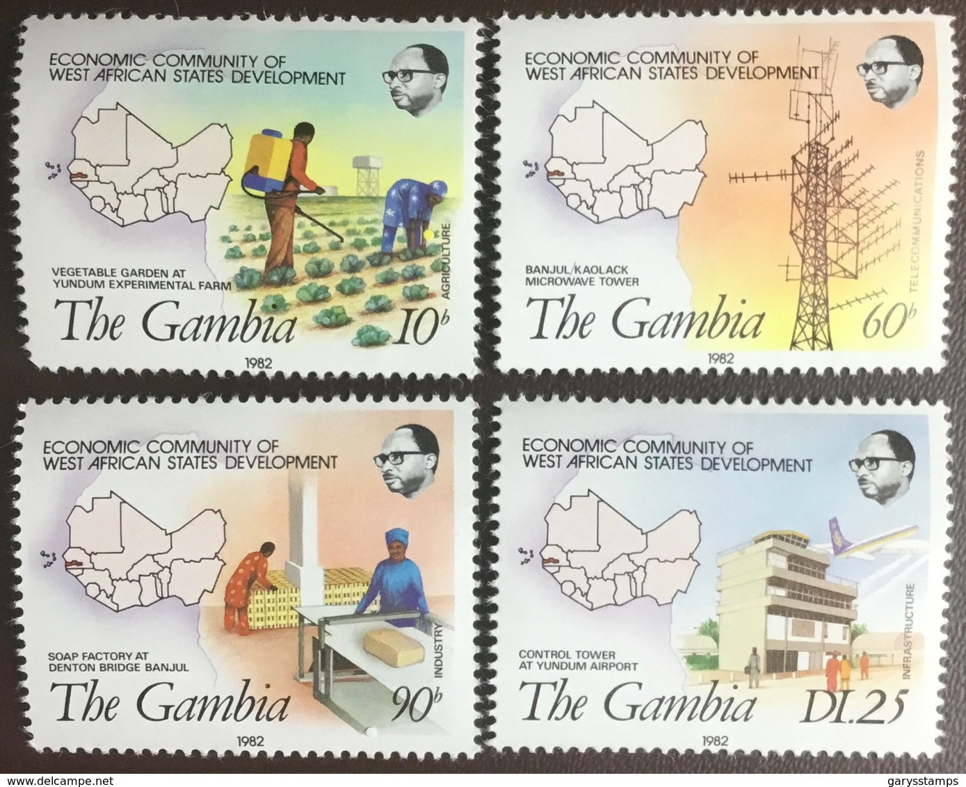 Gambia 1982 Economic Community Of West African States Development MH - Gambia (1965-...)