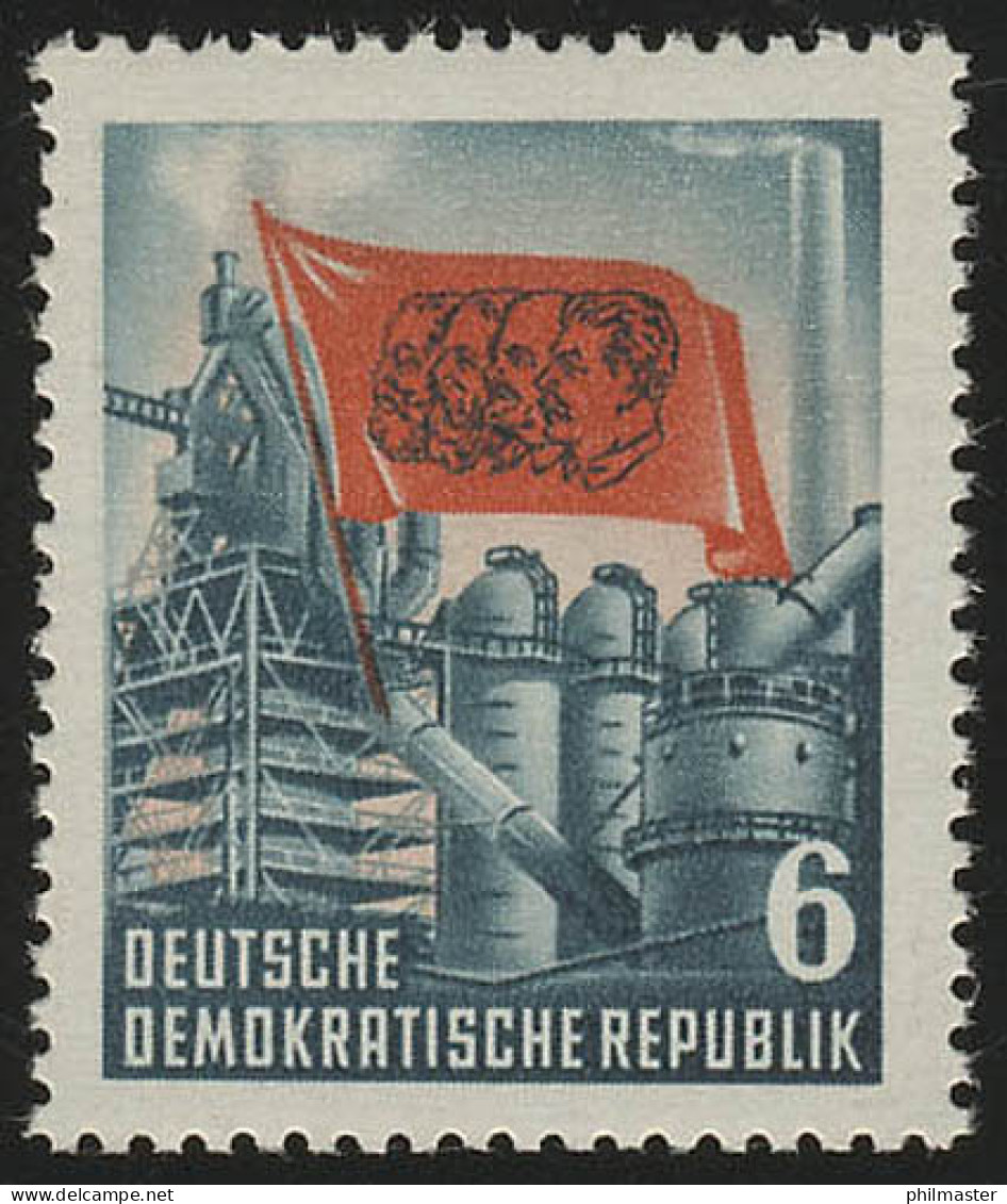 344 YI Karl Marx 6 Pf  Wz.2 YI ** Postfrisch - Nuevos