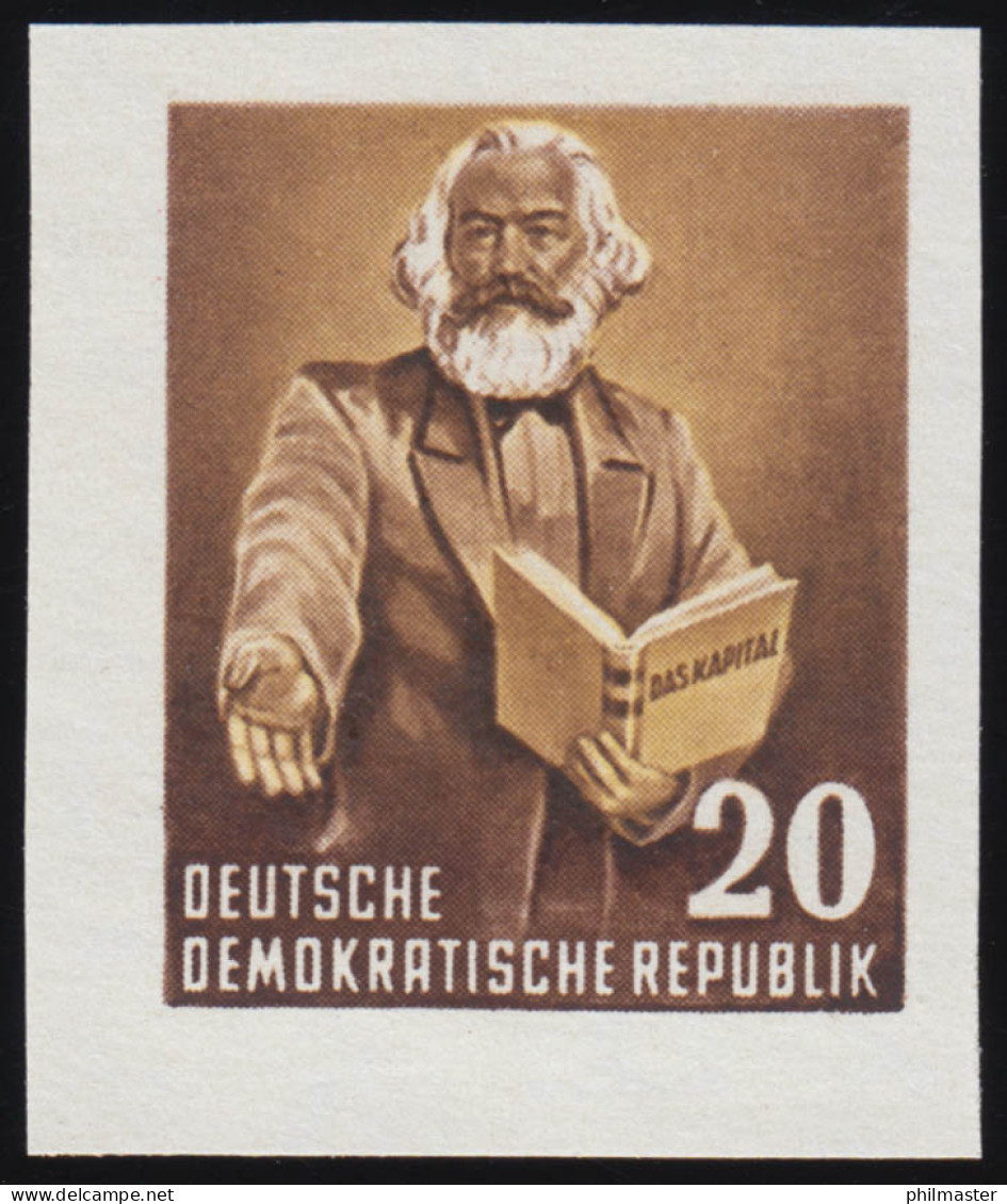 388B YI Karl-Marx-Jahr Aus Block, 20 Pf Wz.2 YI ** - Nuevos