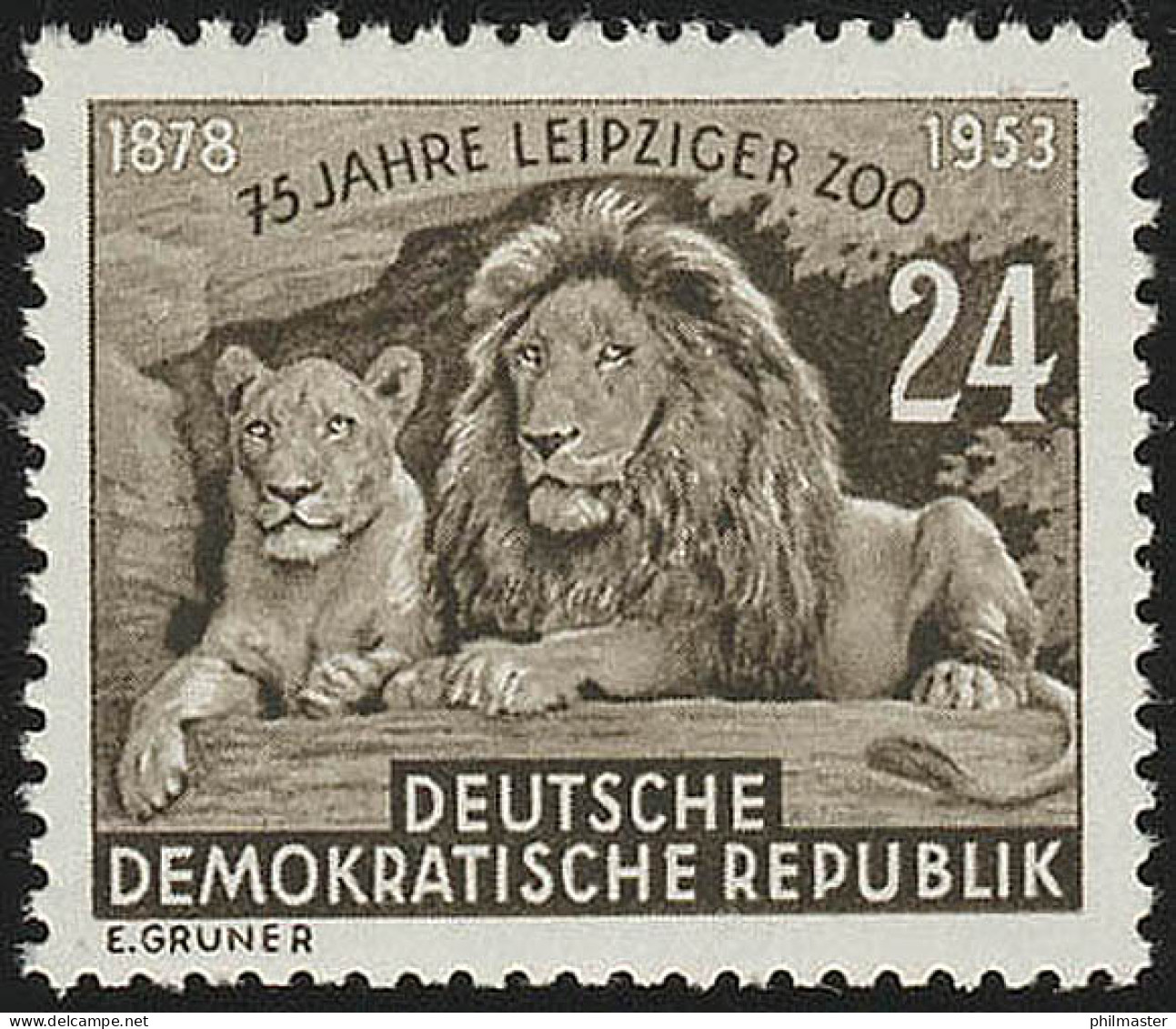 397 XI Leipziger Zoo Wz.2 XI ** - Unused Stamps