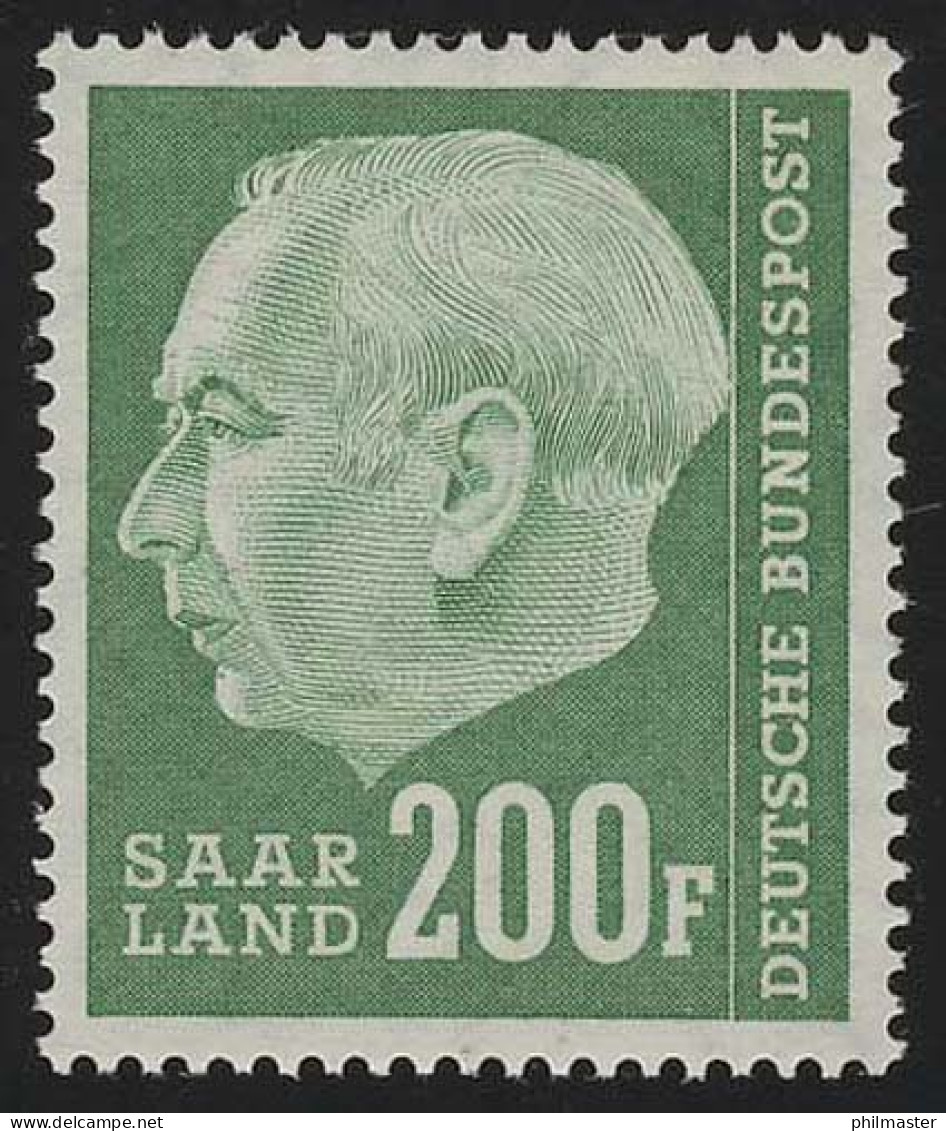 Saarland 427 Heuss 200 Fr 1957, ** - Unused Stamps