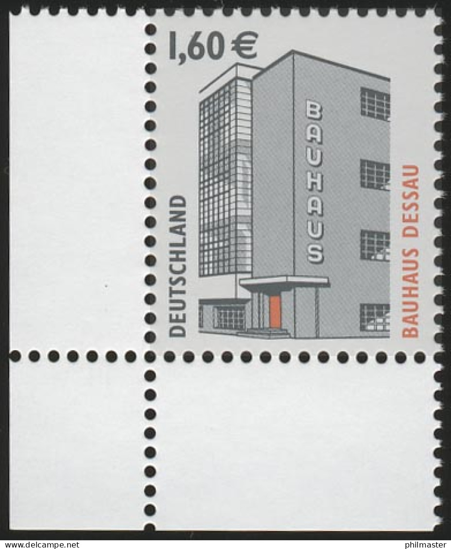 2302CII SWK 1,60 Euro Mit SAD III, Ecke Unten Links, ** - Unused Stamps