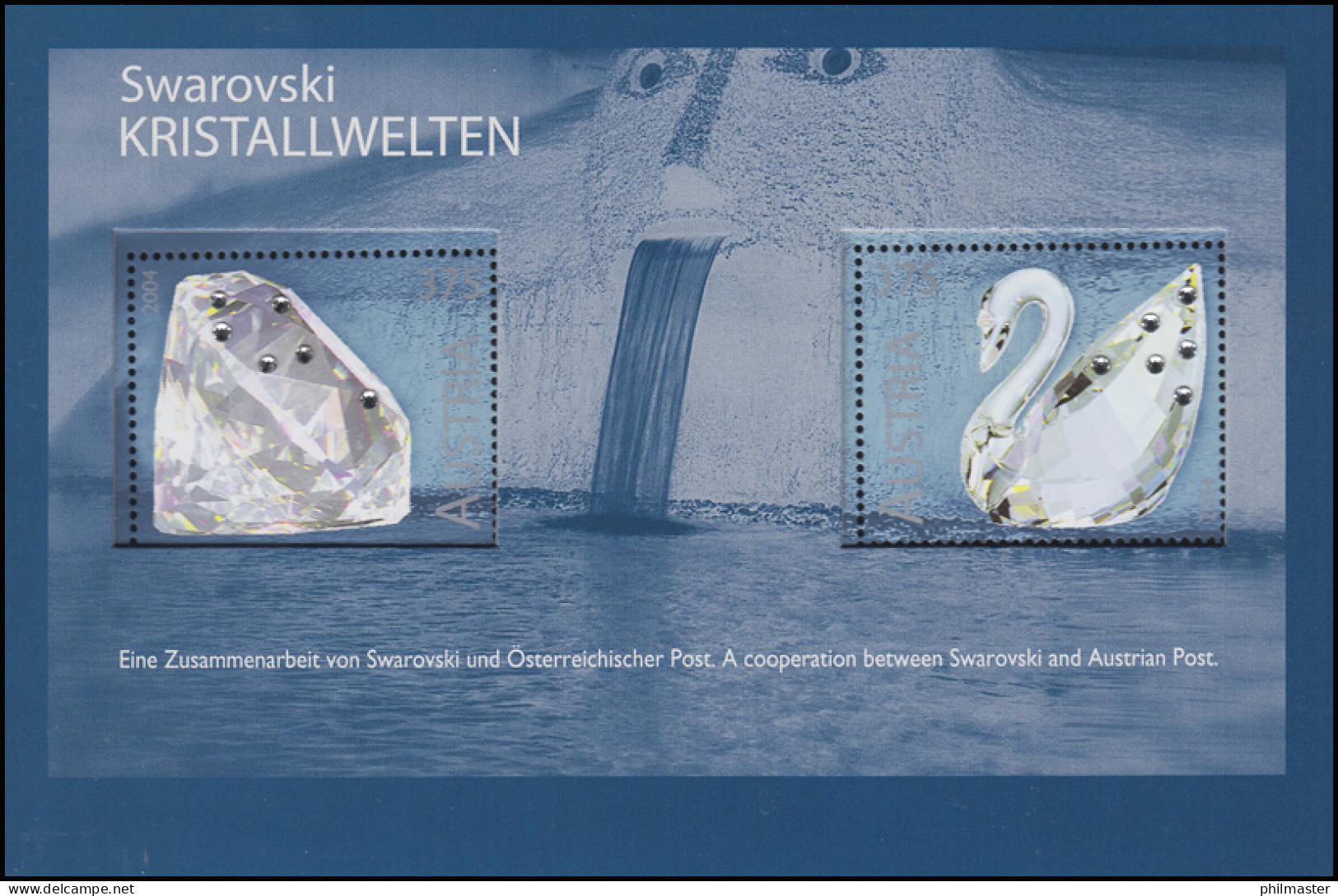 Österreich Block 25 Glaskunstausstellung Swarovski - Kristallwelten 2004, ** - Ungebraucht