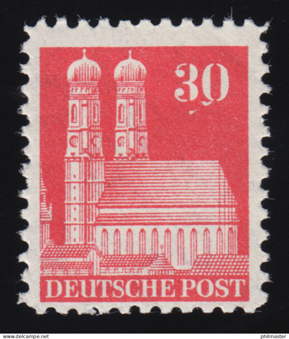 88B Bauten 30 Pf. Mit PLF III Flecken Unter Der Wertangabe, ** - Mint