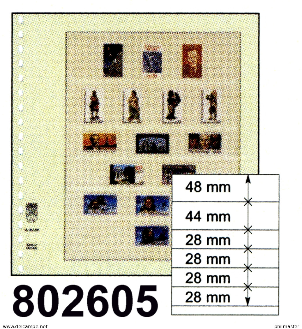 LINDNER-T-Blanko-Blätter Nr. 802 605 - 10er-Packung - Blanco Pagina's