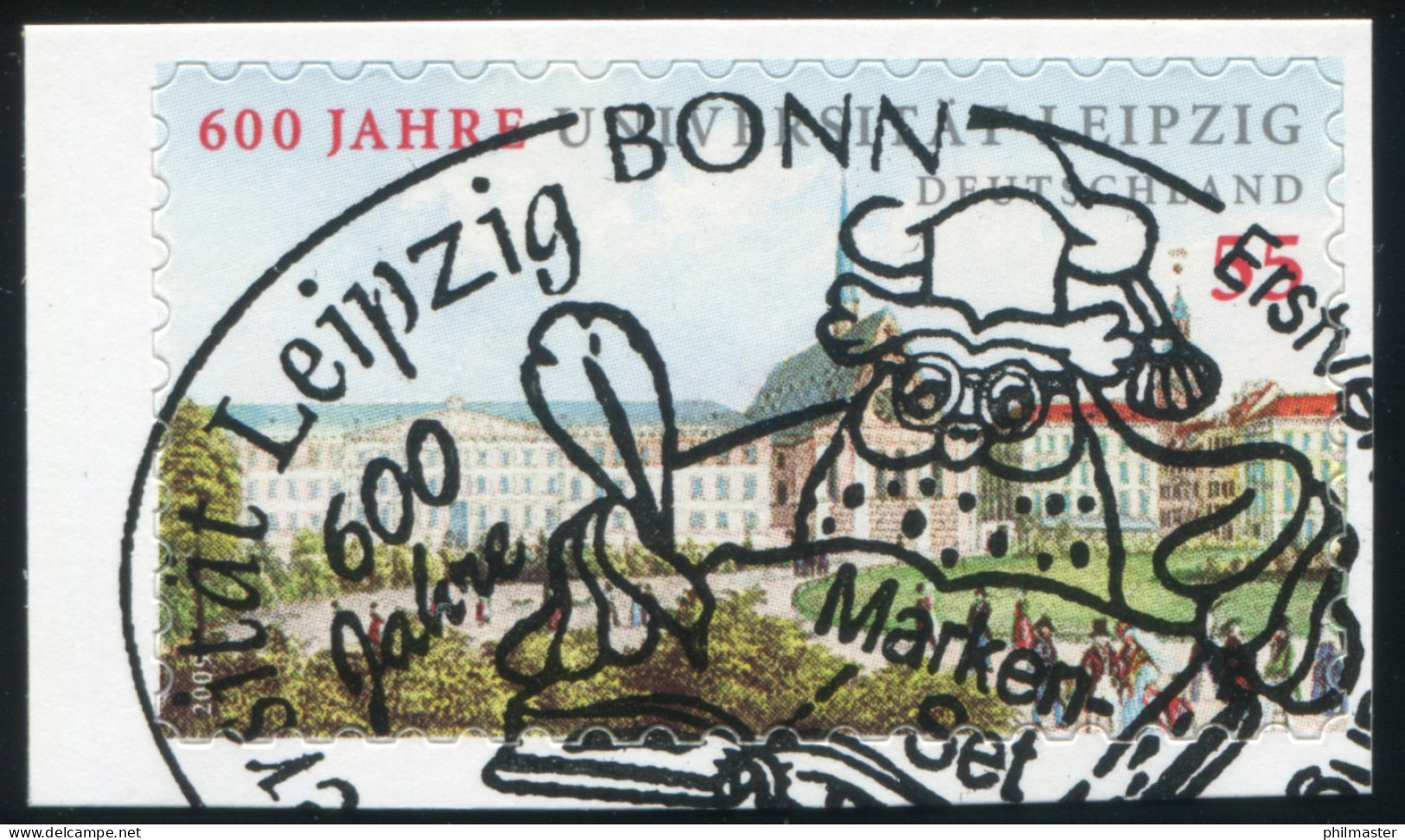 2747 Uni Leipzig SELBSTKLEBEND Aus Folienblatt 4, Mit EV-O Bonn - Used Stamps