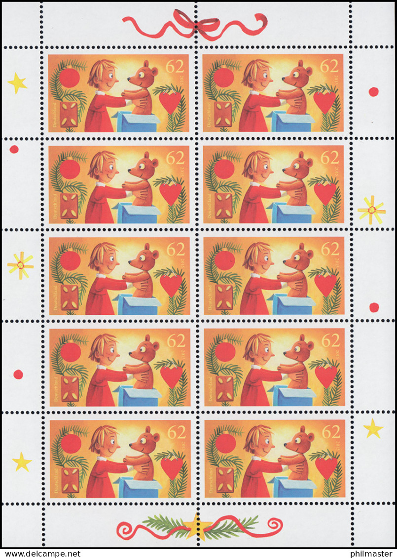 3185 Weihnachten: Freude Schenken - 10er-Bogen ** Postfrisch - 2001-2010