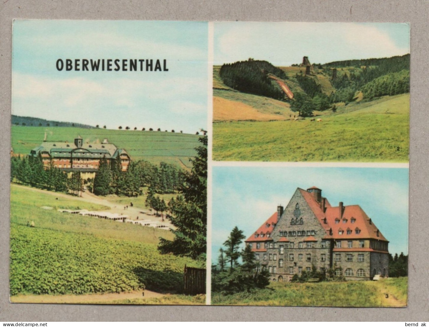 A0432} BRD (DDR-Zeit) : Oberwiesenthal - Schanzen, Ferienheim IG Wismut Aue, Sanatorium - Oberwiesenthal