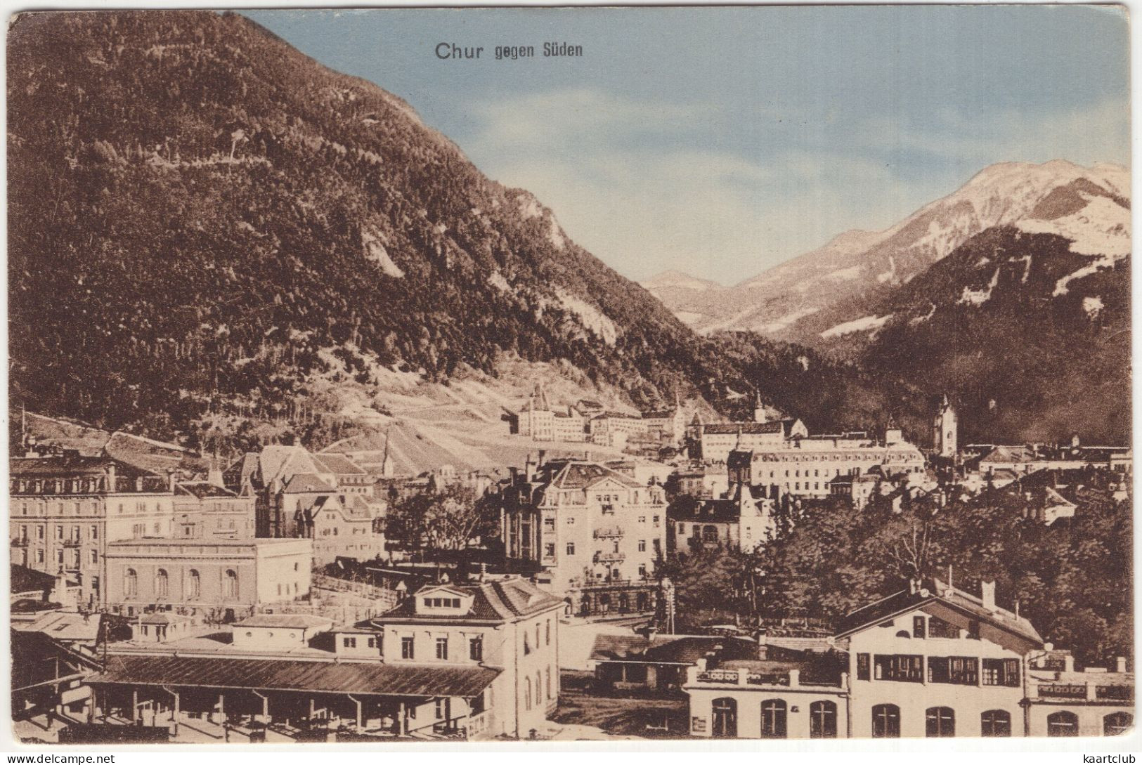 Chur Gegen Süden - (Schweiz-Suisse-Switzerland) - R 942. Verlag F. Festersen & Co., Basel - Coira