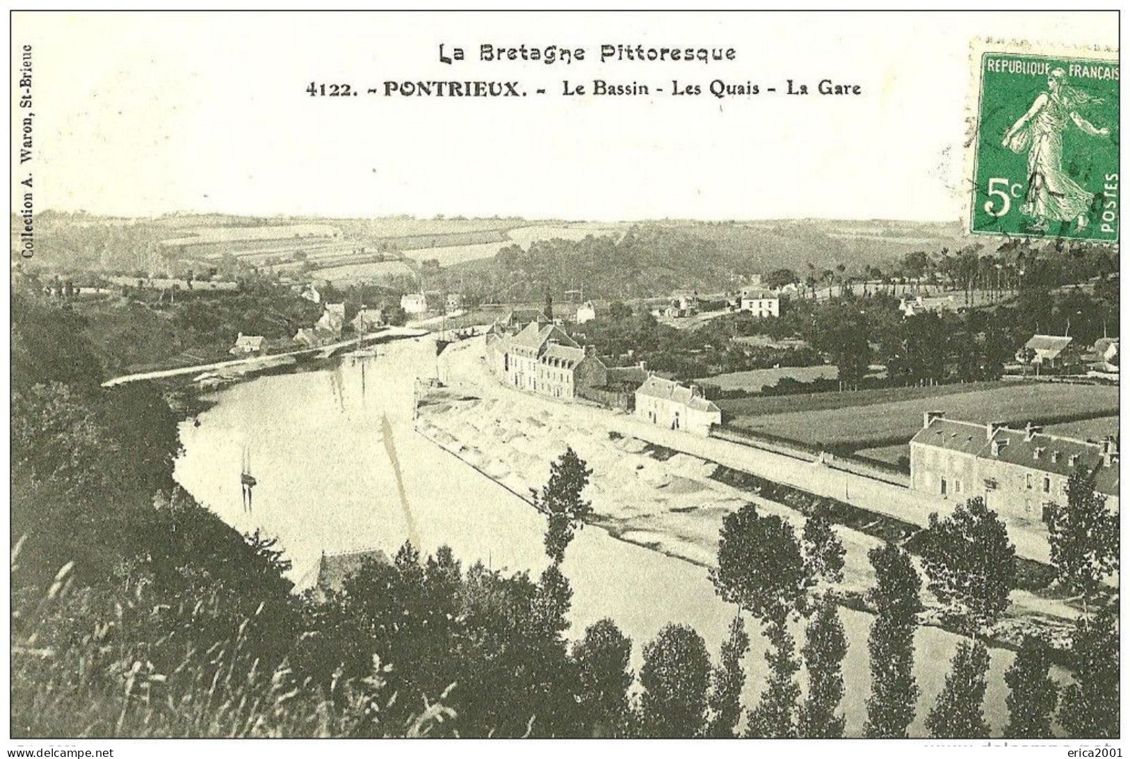 Pontrieux. Le Bassin , Les Quais Et La Gare à Pontrieux. - Pontrieux