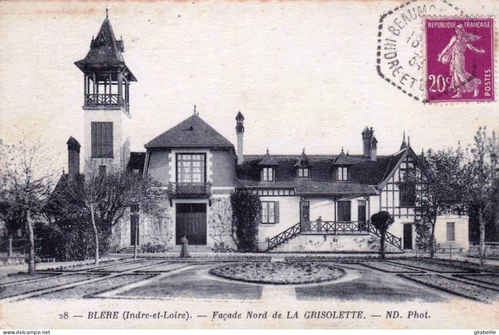 37 - Indre Et Loire -  BLERE - Facade Nord De La Grisolette - Bléré