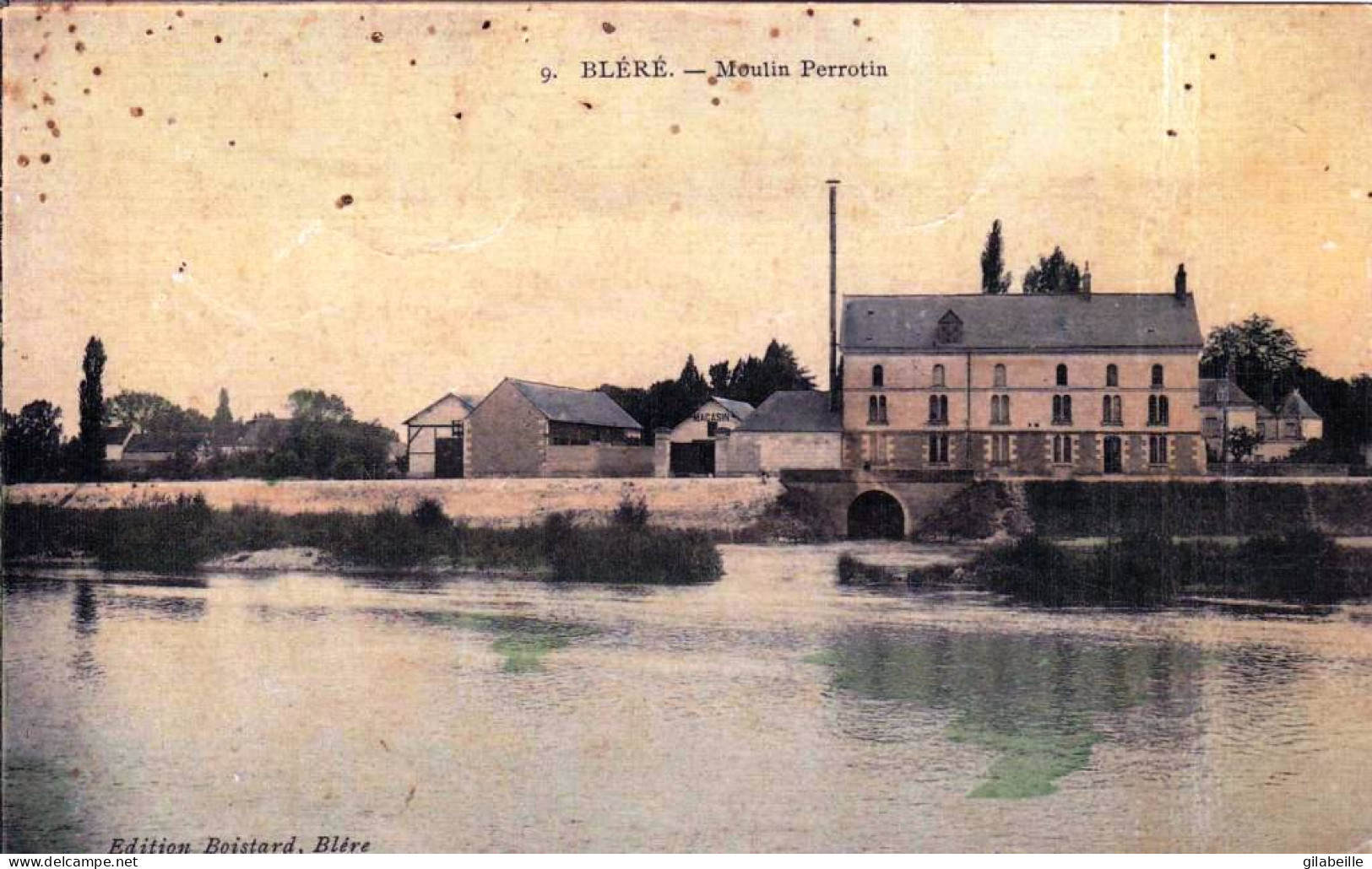 37 - Indre Et Loire -  BLERE - Moulin Perrotin- Carte Toilée - Bléré