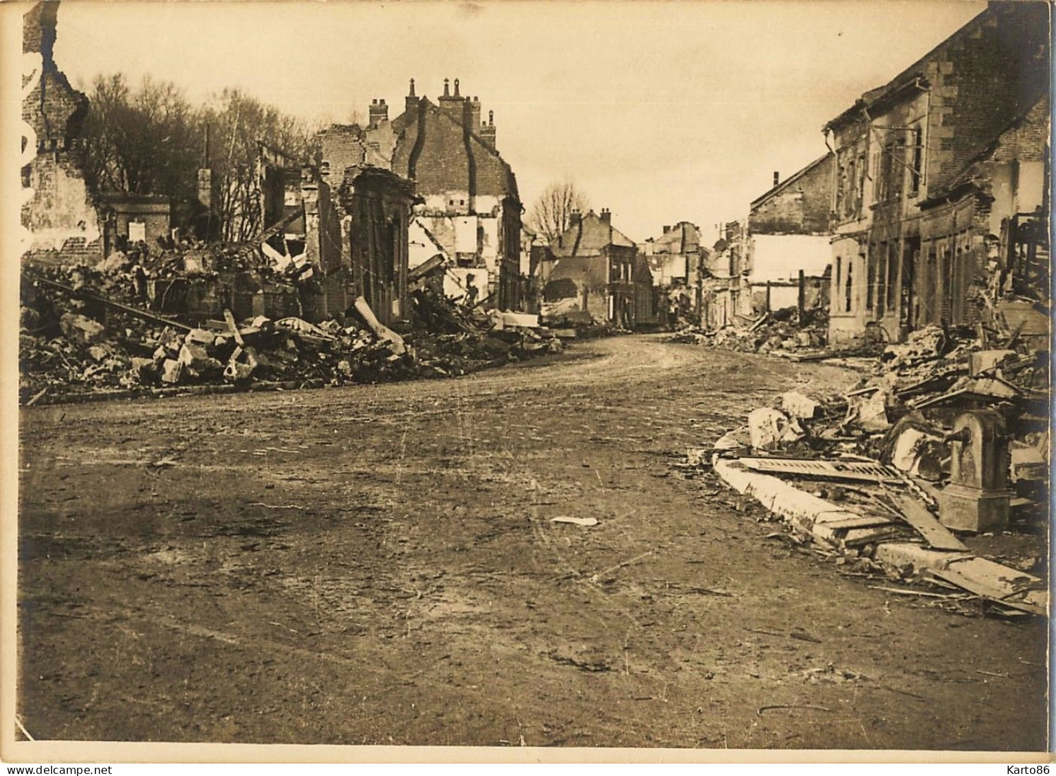 Chauny * WW1 Guerre 14/18 War * Photo 17.5x12.5cm - Chauny