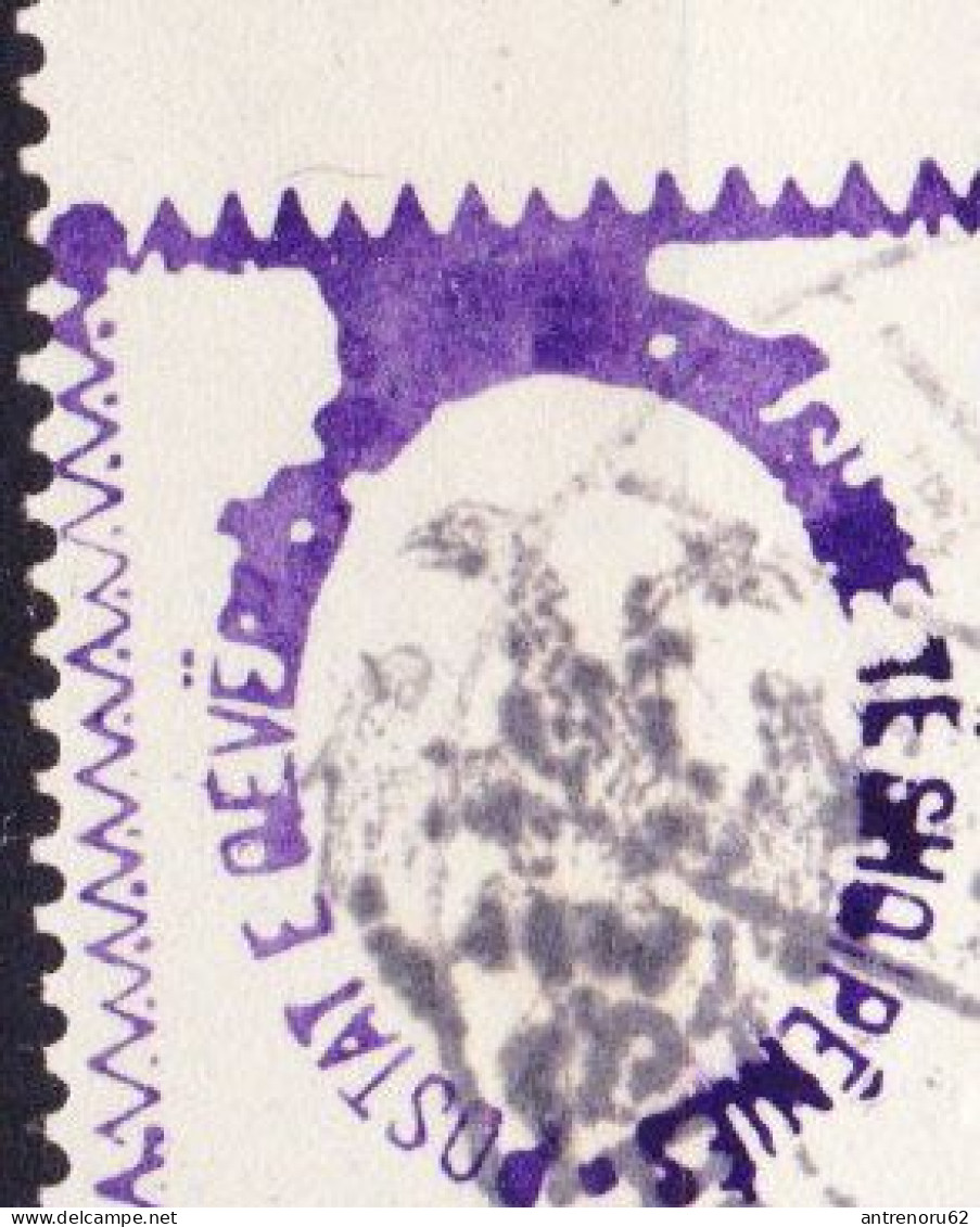 STAMPS-ALBANIA-1913-ERROR-PERFORATED-AND-OVERPRINT-SEE-SCAN - Albania