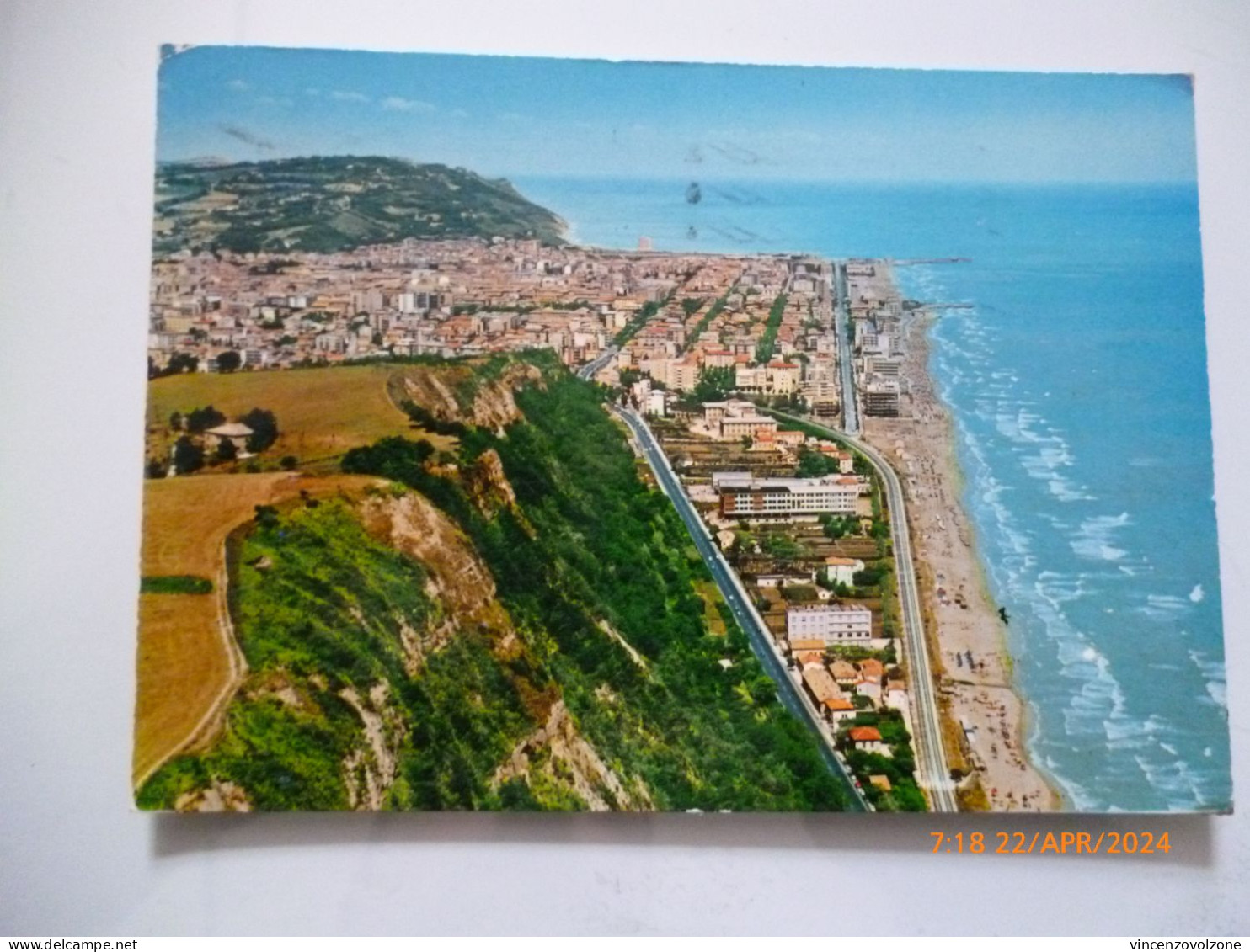 Cartolina Viaggiata "PESARO Panorama Aereo"  1972 - Pesaro