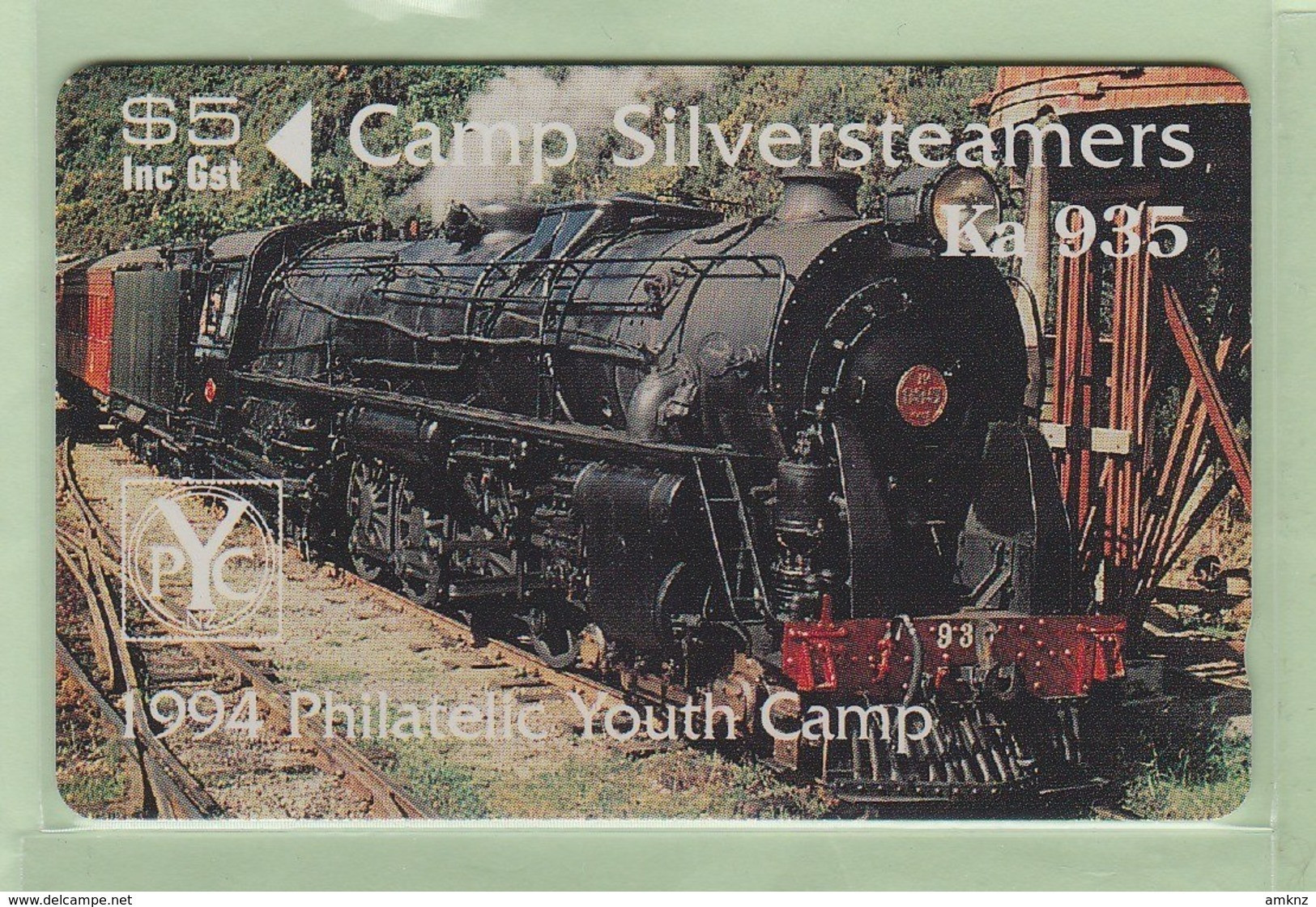 New Zealand - Private Overprint - 1994 Camp Silversteamers - $5 Locomotive - Mint  - NZ-CO-36 - New Zealand