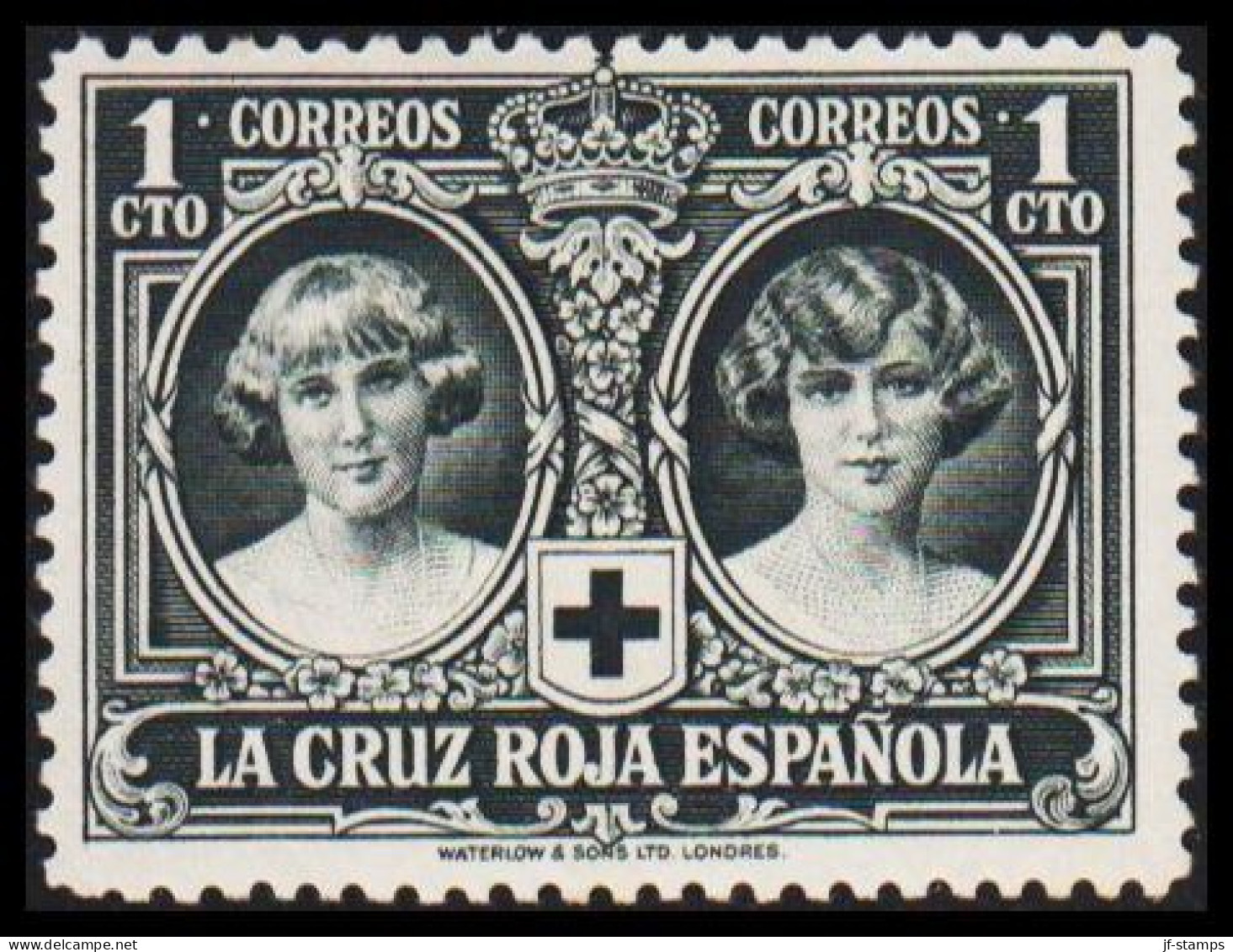 1926. ESPANA. RED CROSS. The Royal Family. 1 CTO, Hinged (Michel 298) - JF545045 - Nuovi