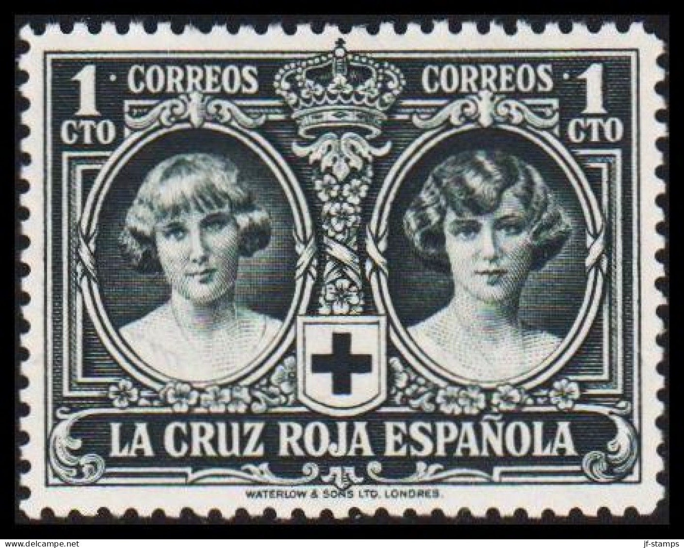 1926. ESPANA. RED CROSS. The Royal Family. 1 CTO, Hinged (Michel 298) - JF545047 - Nuovi