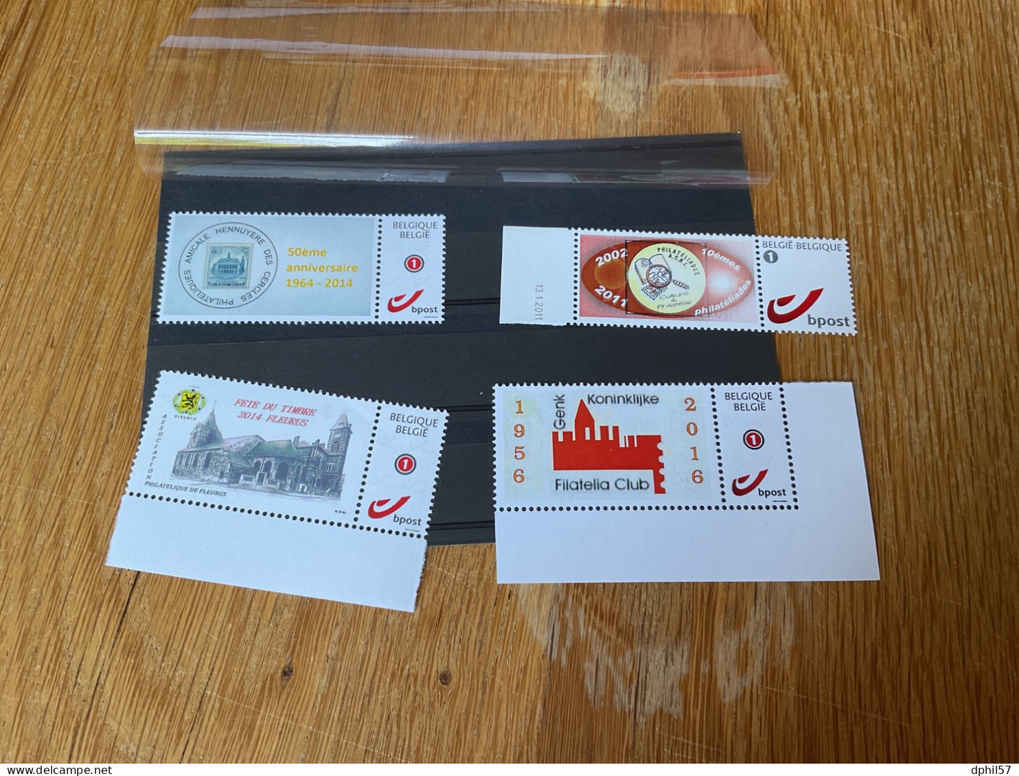 Lot De 4 Timbres Personnalisés** Manifestation Philatélique - Mint